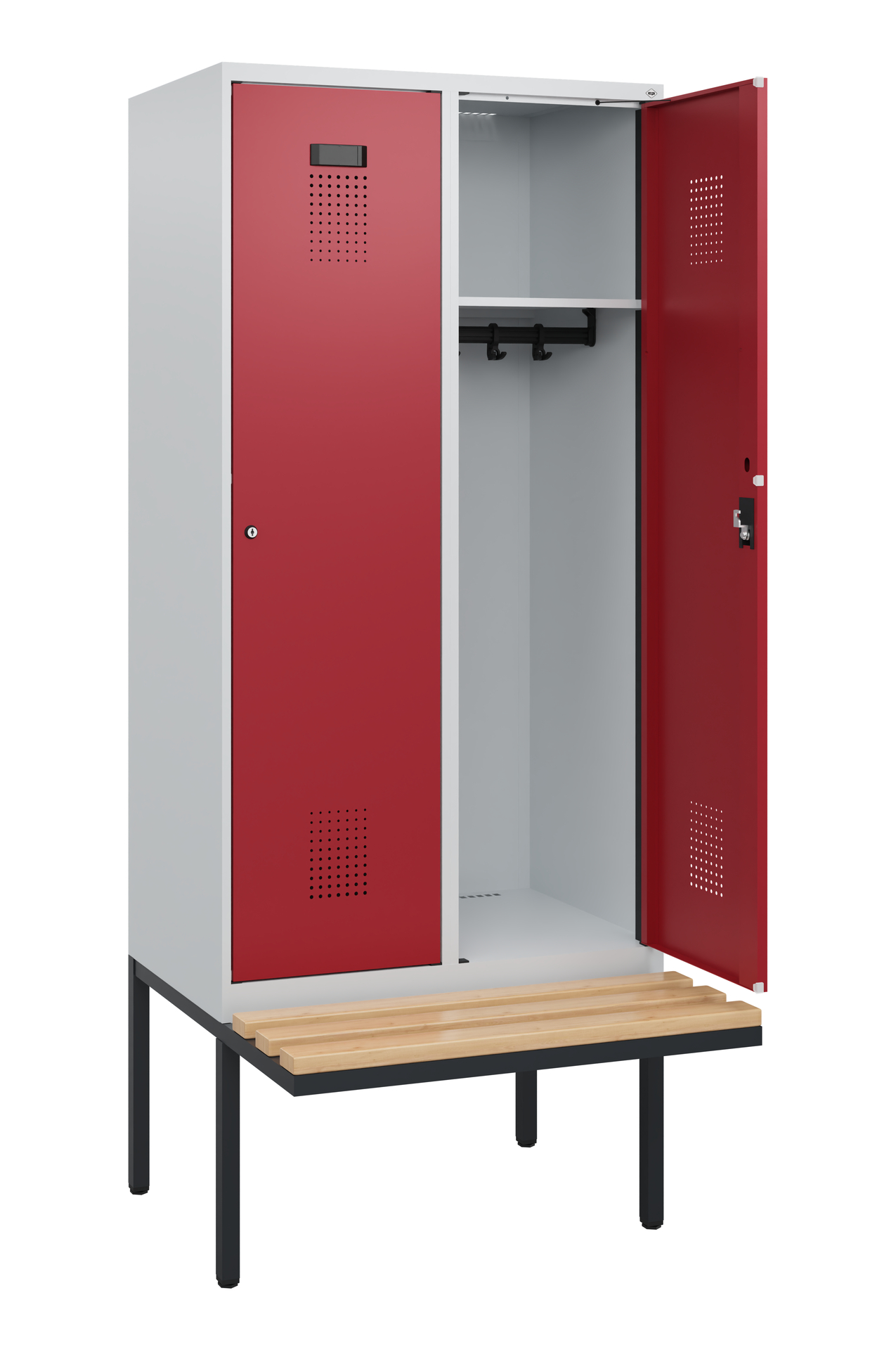 C+P Spind Evolo PLUS, Bank, 2 Abteile, 1950x800x81