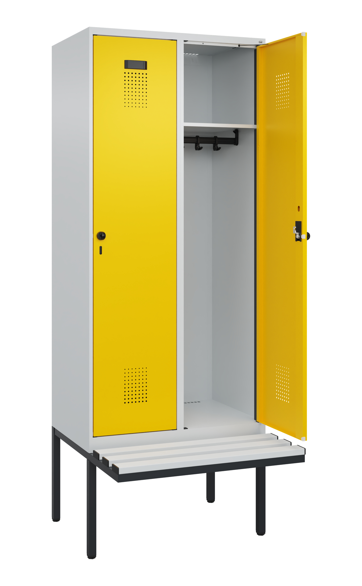 C+P Spind Evolo PLUS, Bank, 2 Abteile, 2120x800x81