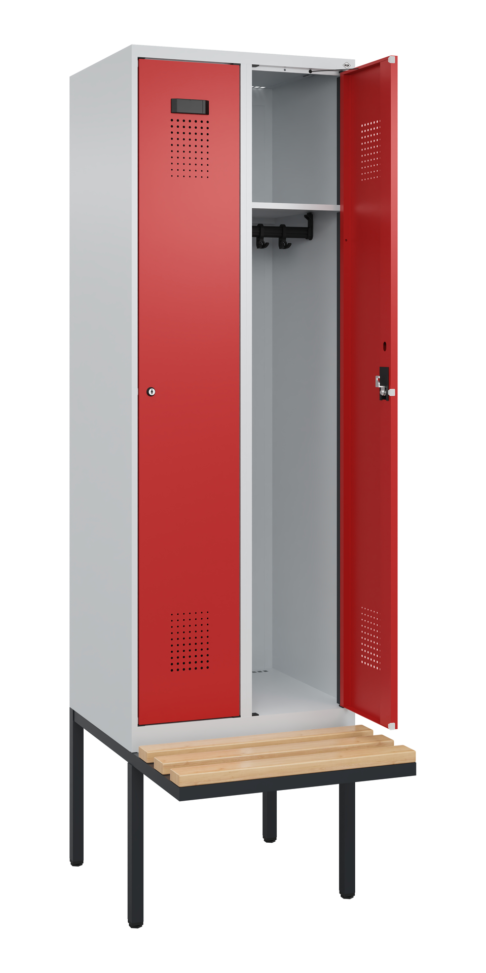 C+P Spind Evolo PLUS, Bank, 2 Abteil, 2120x600x815