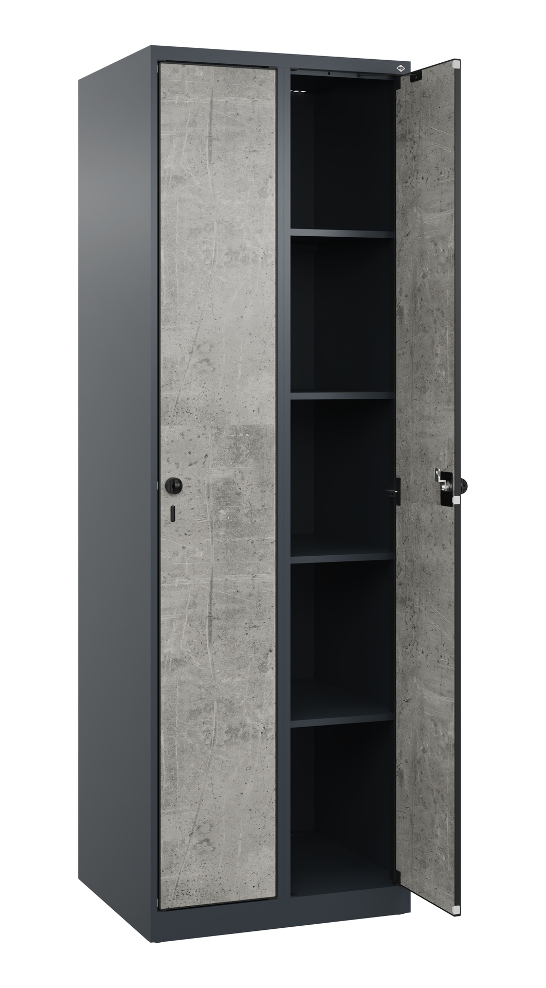 C+P Aufbewahrungsspind Evolo PLUS, 2 Abteile, 1850x600x500mm C+P Aufbewahrungsspind Evolo PLUS, 2 Abteile, 1850x600x500mm