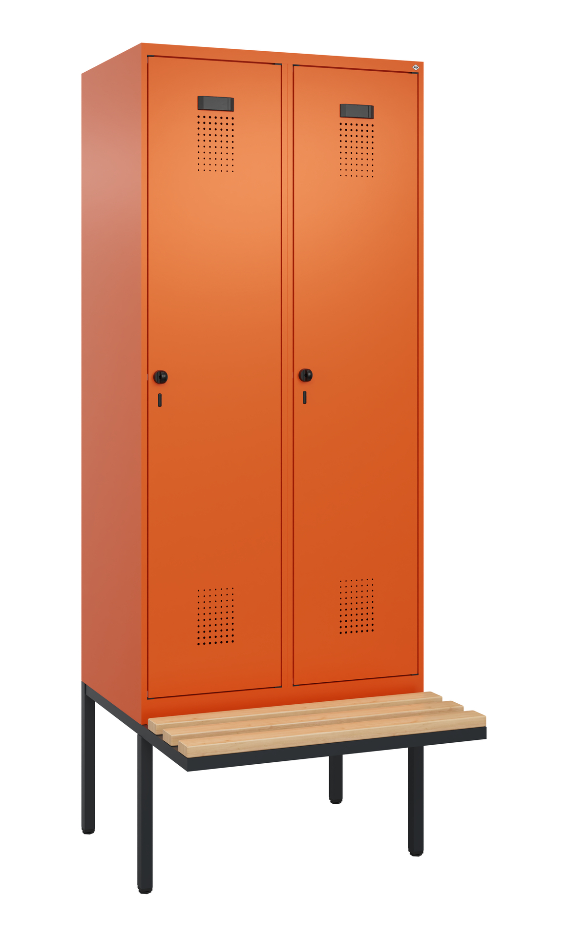 C+P Spind Evolo PLUS, Bank, 2 Abteile, 2120x800x81