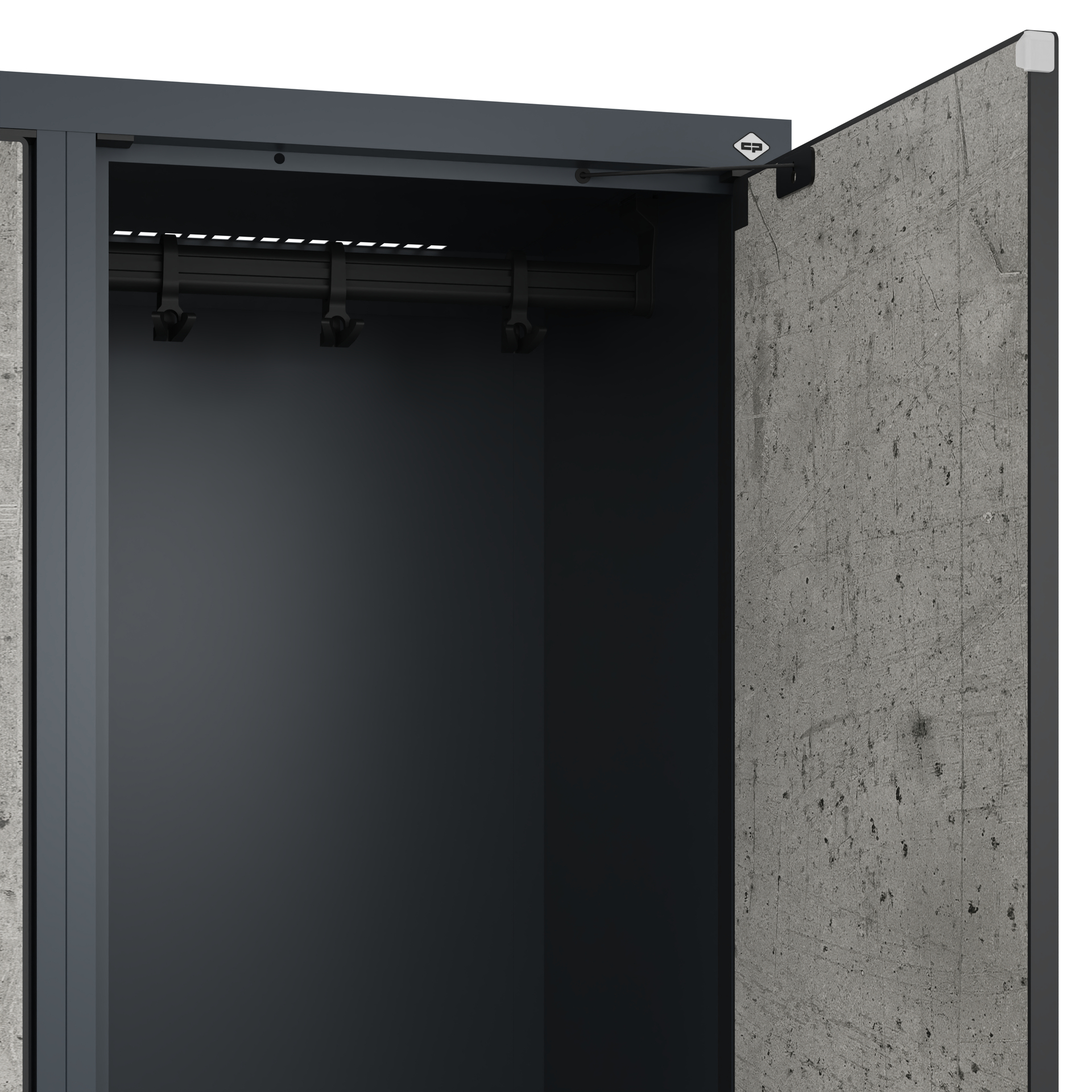 C+P Doppelst�ckiger Schulspind Evolo PLUS, 2 F�cher, 1530x400x500mm