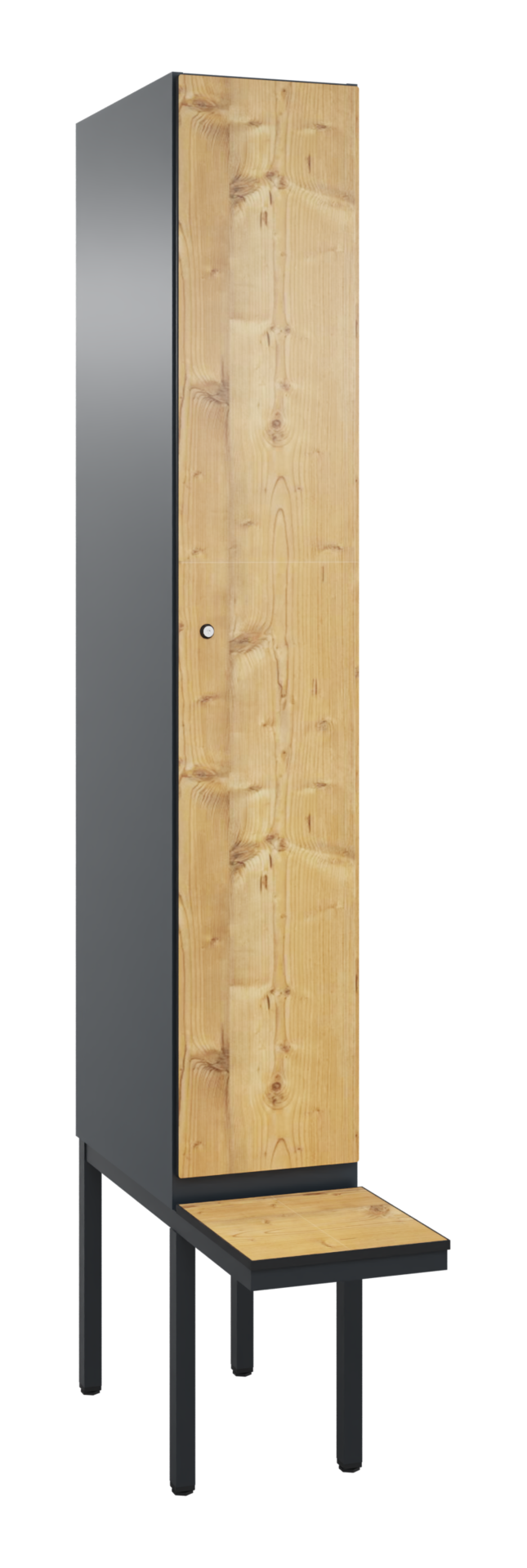 C+P Spind, Cambio, 1 Abteil, Bank, 2120x300x815mm, 9016/VK427