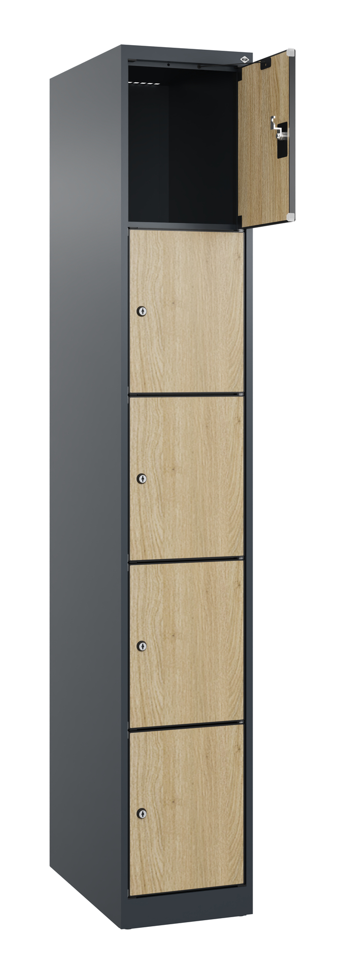 C+P Schlie�fachschrank Evolo PLUS, 5 F�cher, 1850x300x500mm