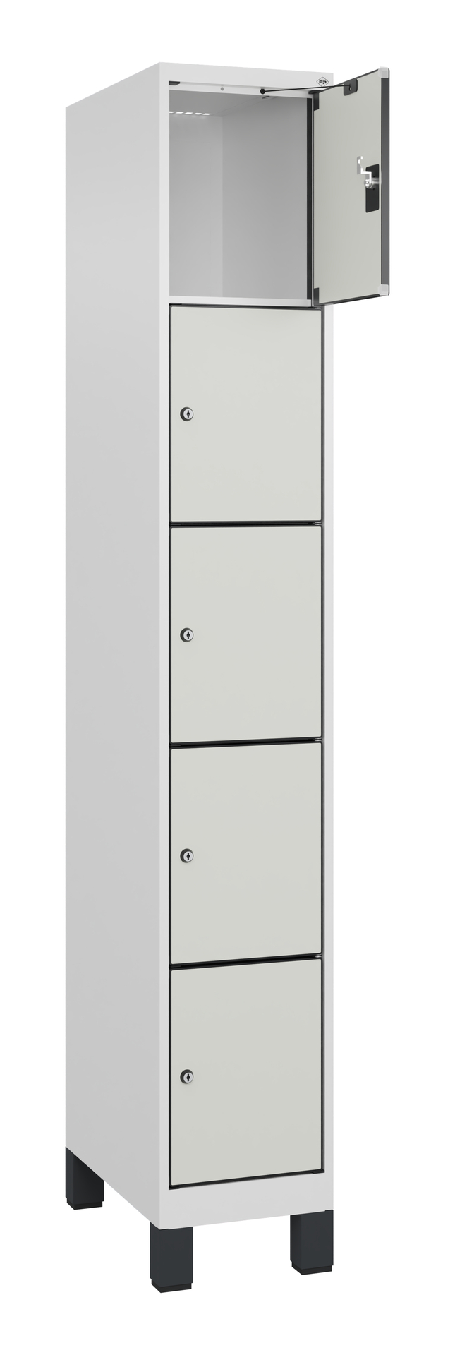 C+P Schlie�fachschrank Evolo PLUS, F��e, 5 F�cher, 1950x300x500mm