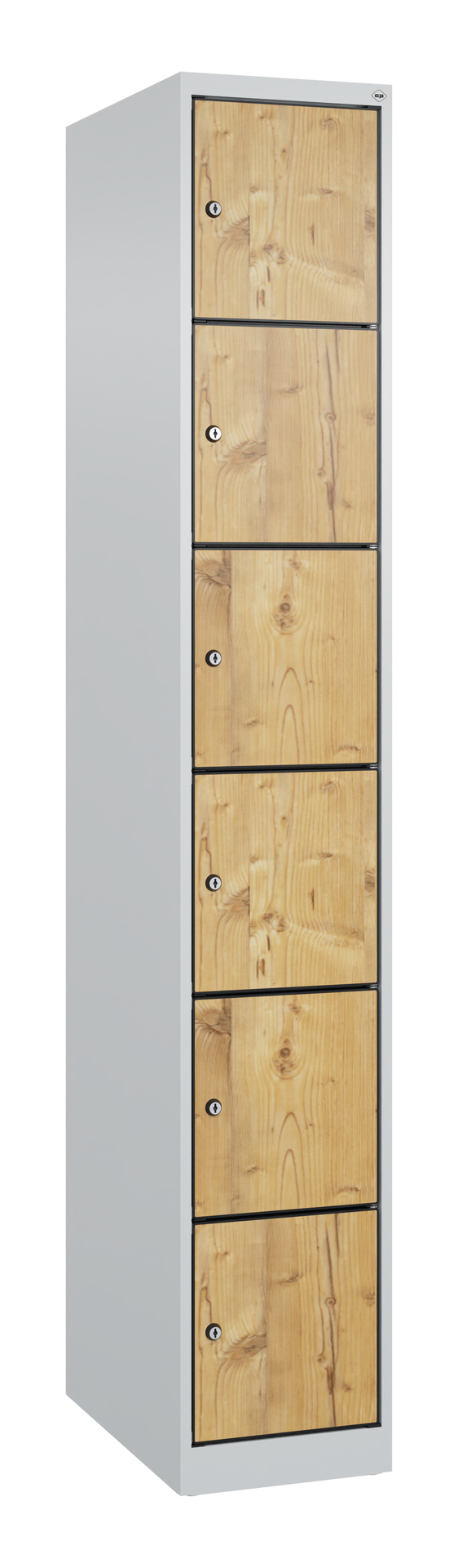 C+P Schlie�fachschrank Evolo PLUS, 6 F�cher, 1850x300x500mm