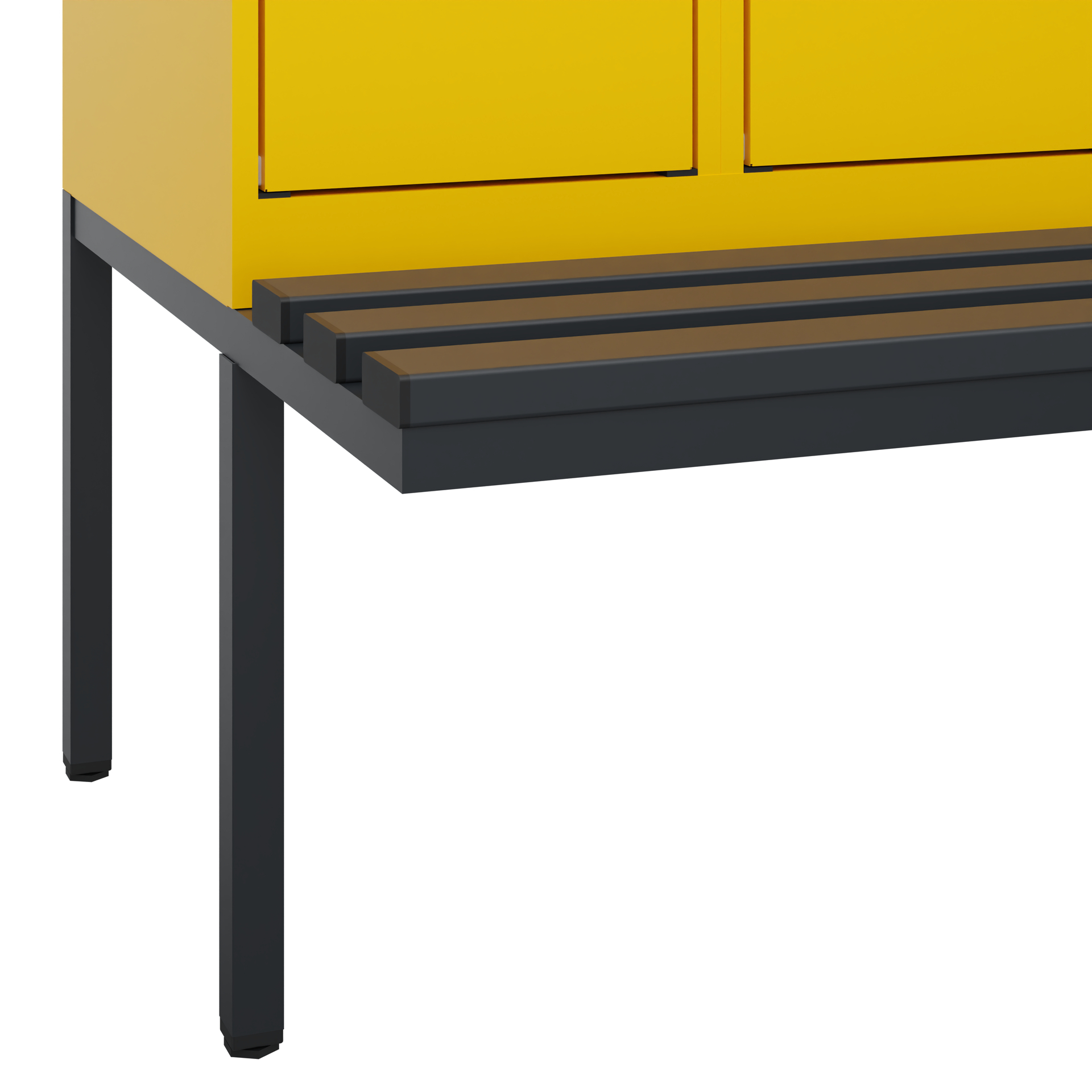 C+P Doppelstock-Spind Evolo PLUS, Bank, 2 Fächer, 