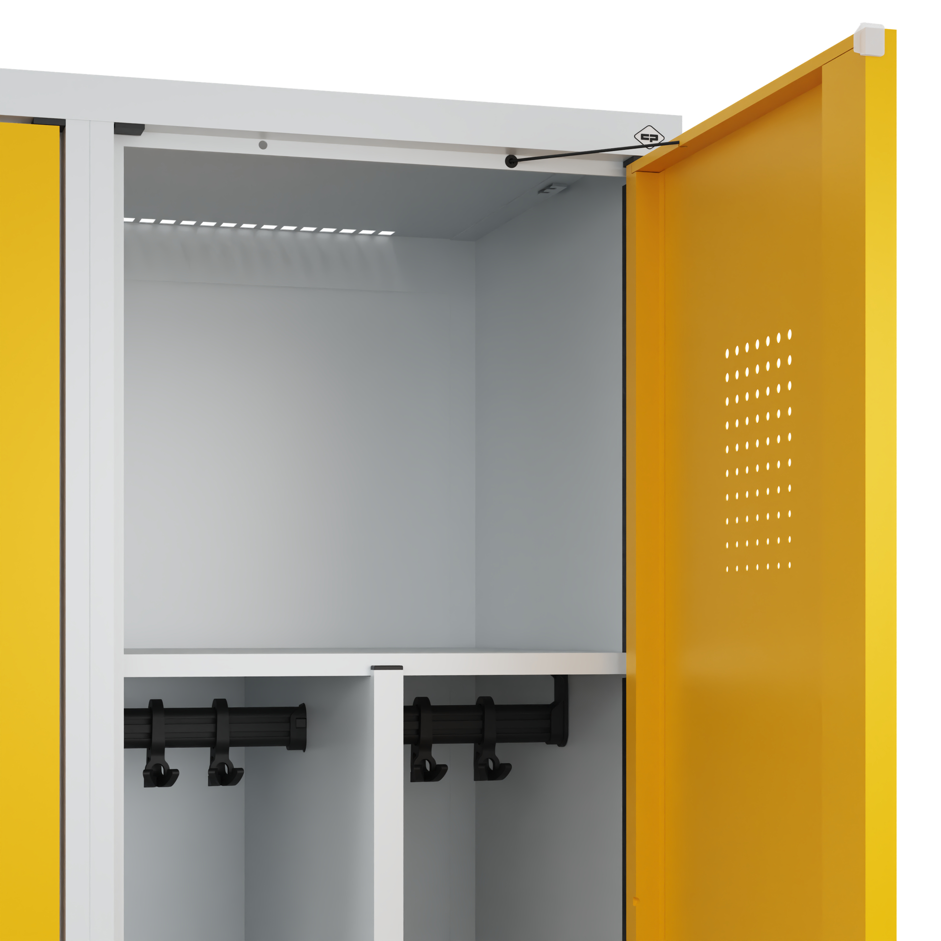 C+P Spind Evolo PLUS, Bank, 3 Abteile, 2120x1200x815mm