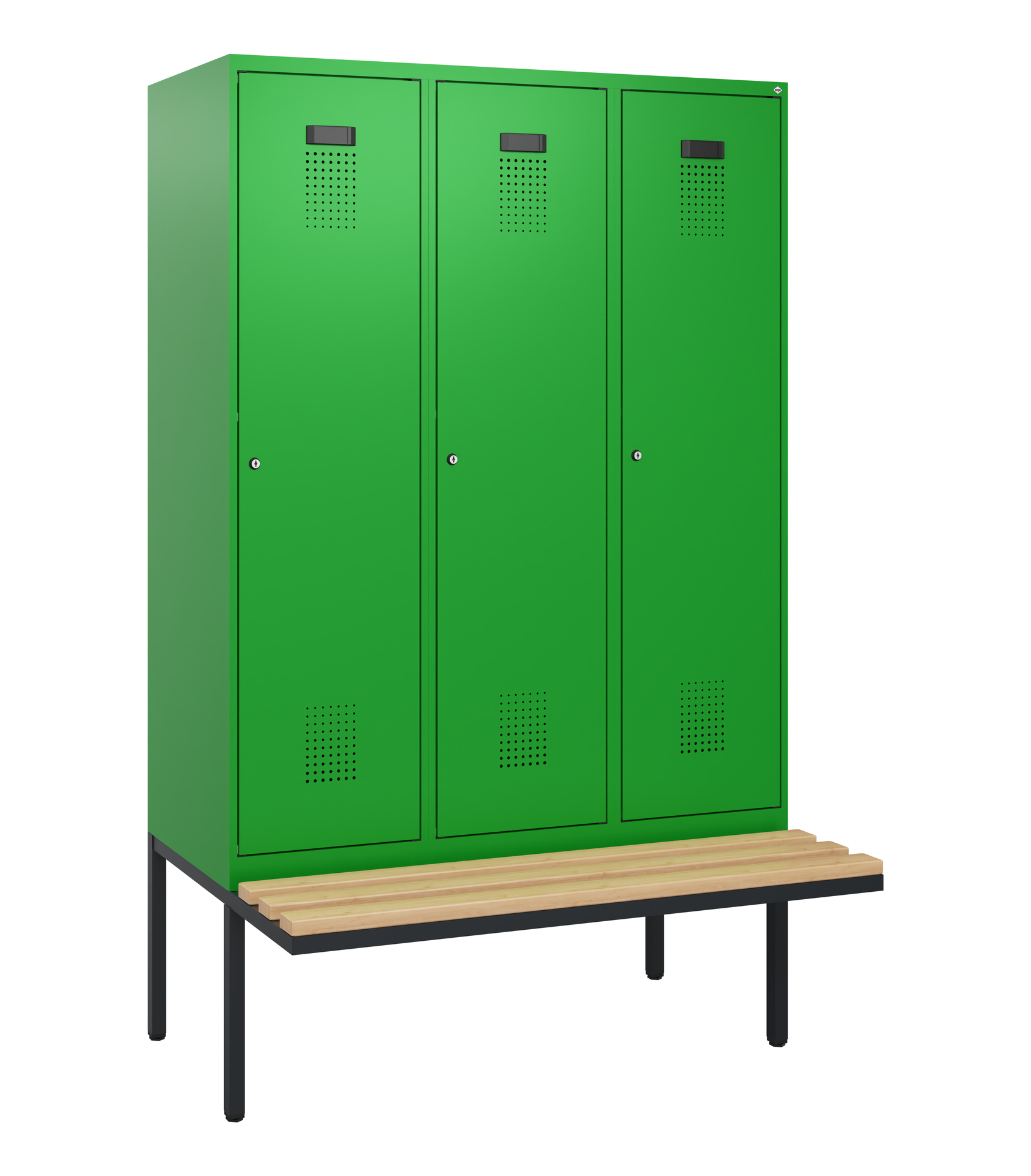 C+P Spind Evolo PLUS, Bank, 3 Abteile, 1950x1200x8