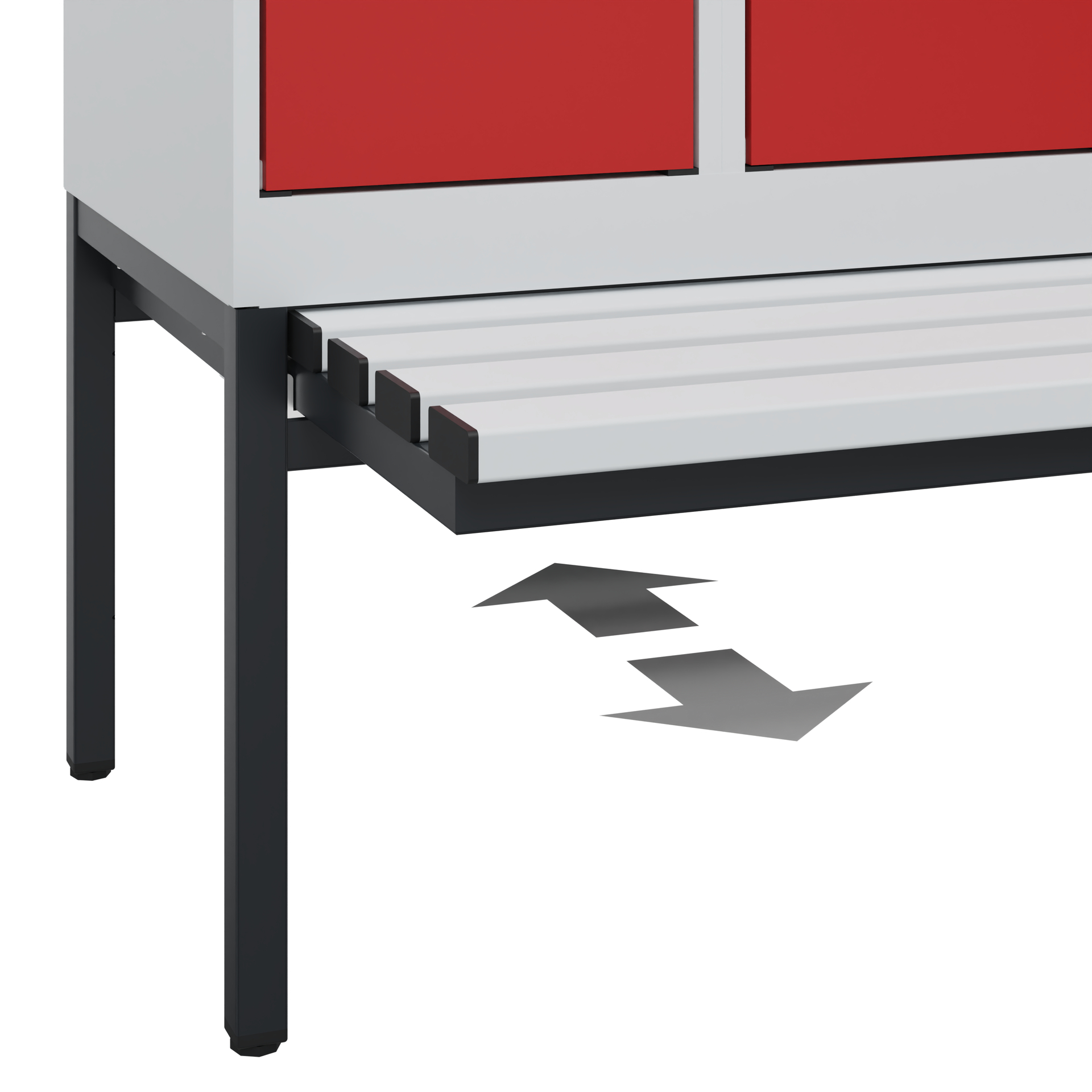 C+P Spind Evolo PLUS, Bank, 1 Abteil, 1950x300x815mm