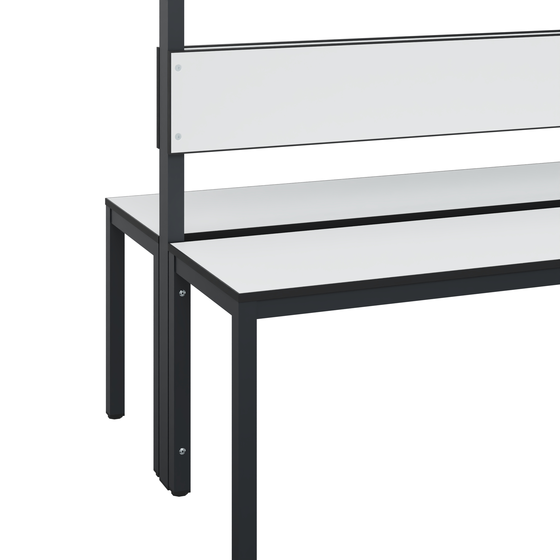 C+P Garderobenbank Solid HPL, 1716x1500x770mm, 7021/VK001