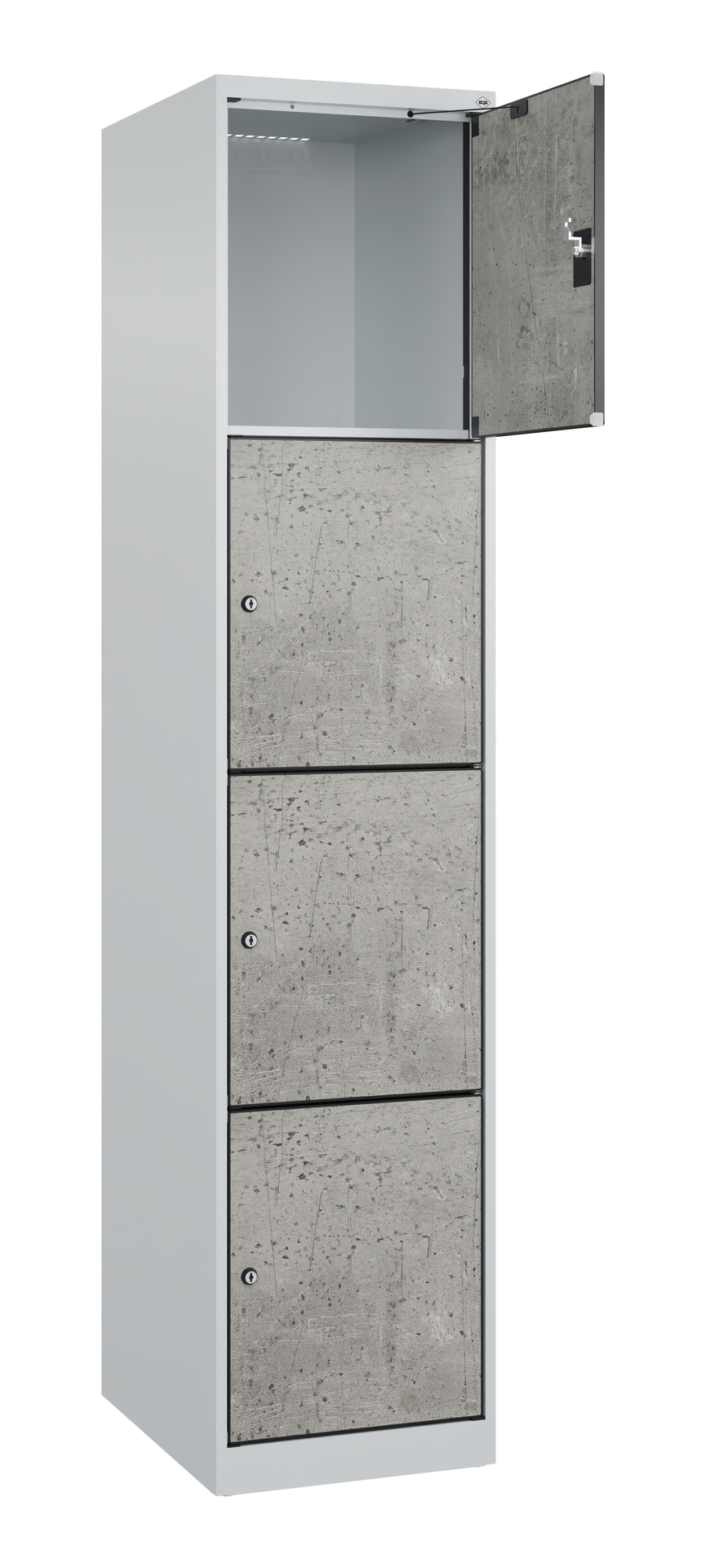 C+P Schlie�fachschrank Evolo PLUS, 4 F�cher, 1850x400x500mm