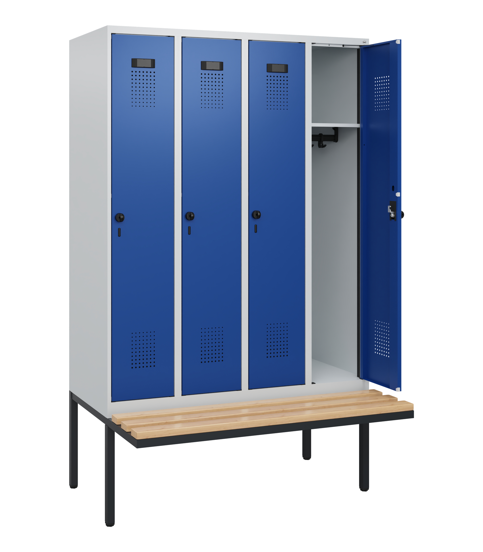 C+P Spind Evolo PLUS, Bank, 4 Abteile, 1950x1200x8
