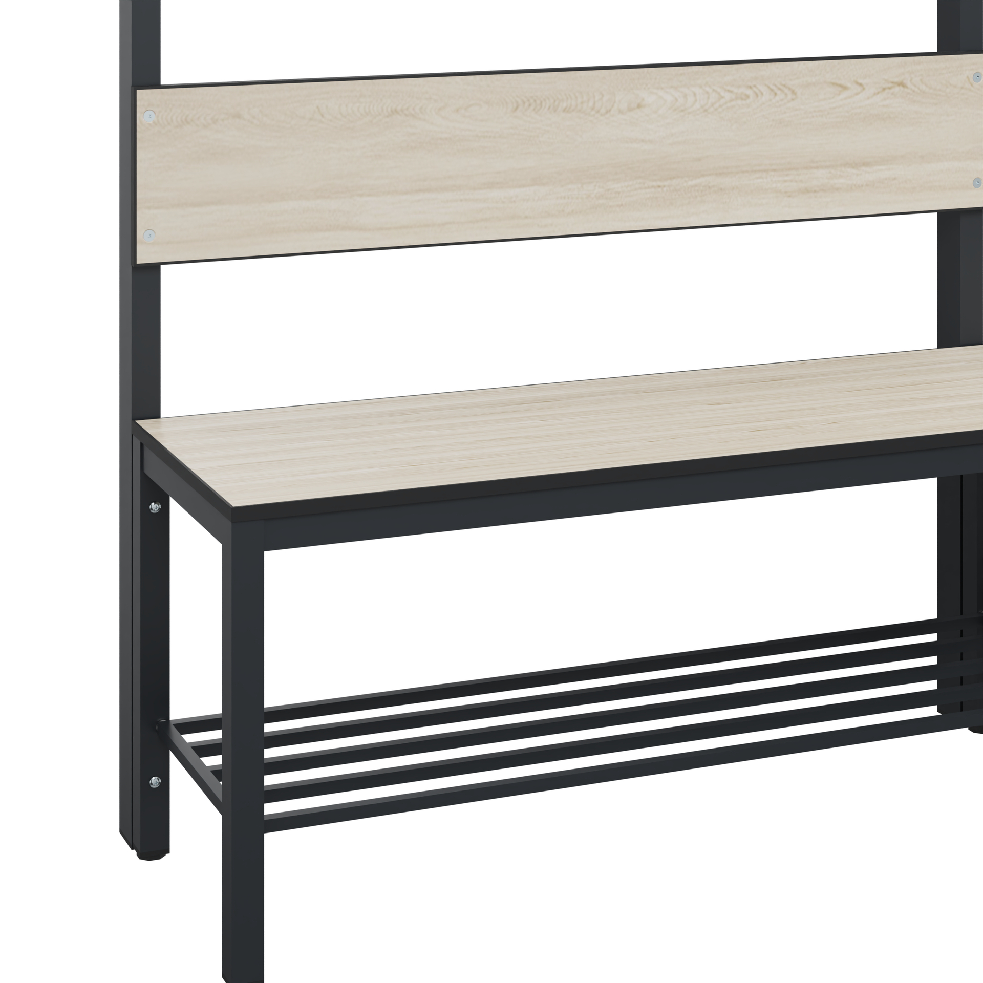 C+P Garderobenbank Solid HPL, 1716x2000x412mm, 7021/VK031