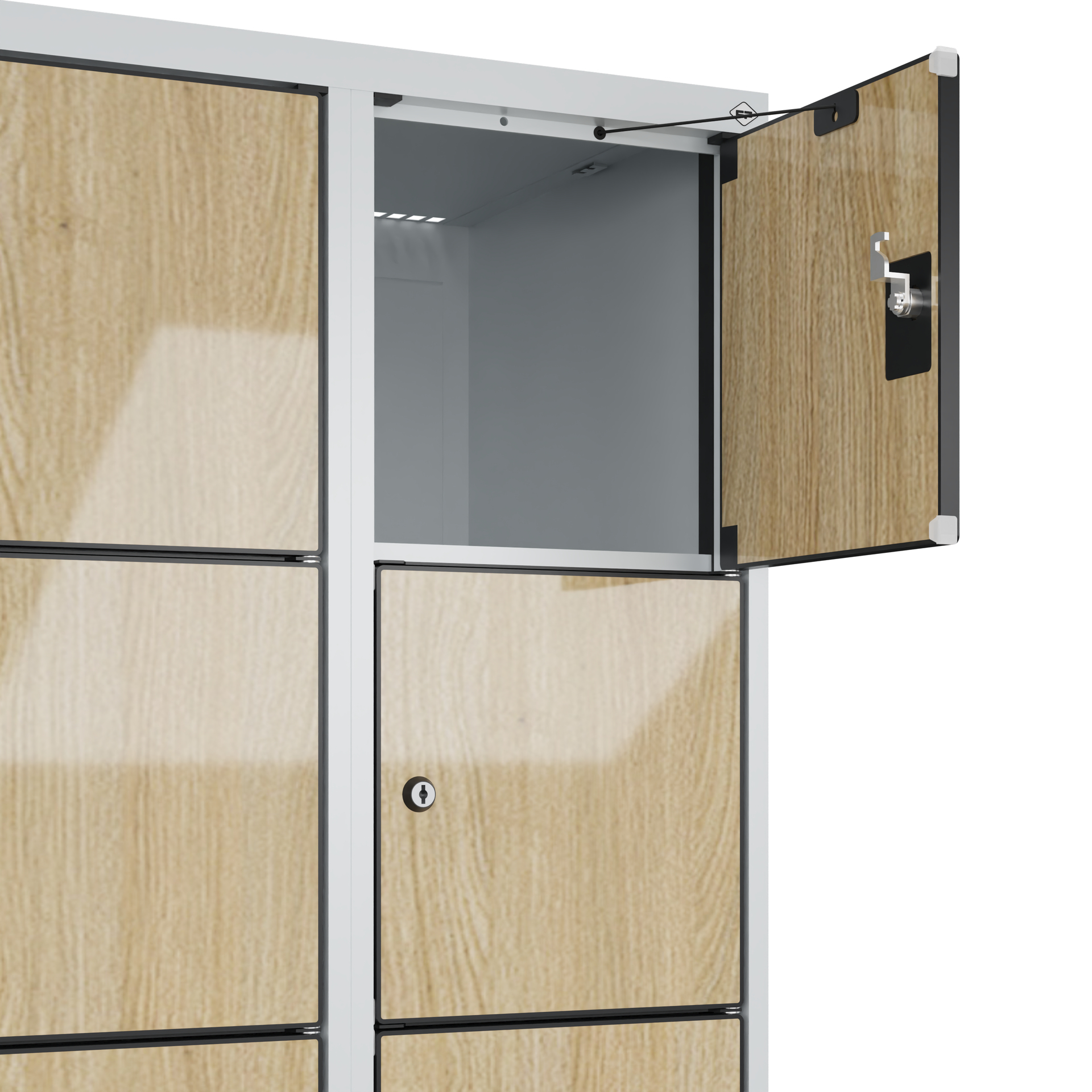 C+P Schlie�fachschrank Evolo PLUS, F��e, 12 F�cher, 1950x600x500mm