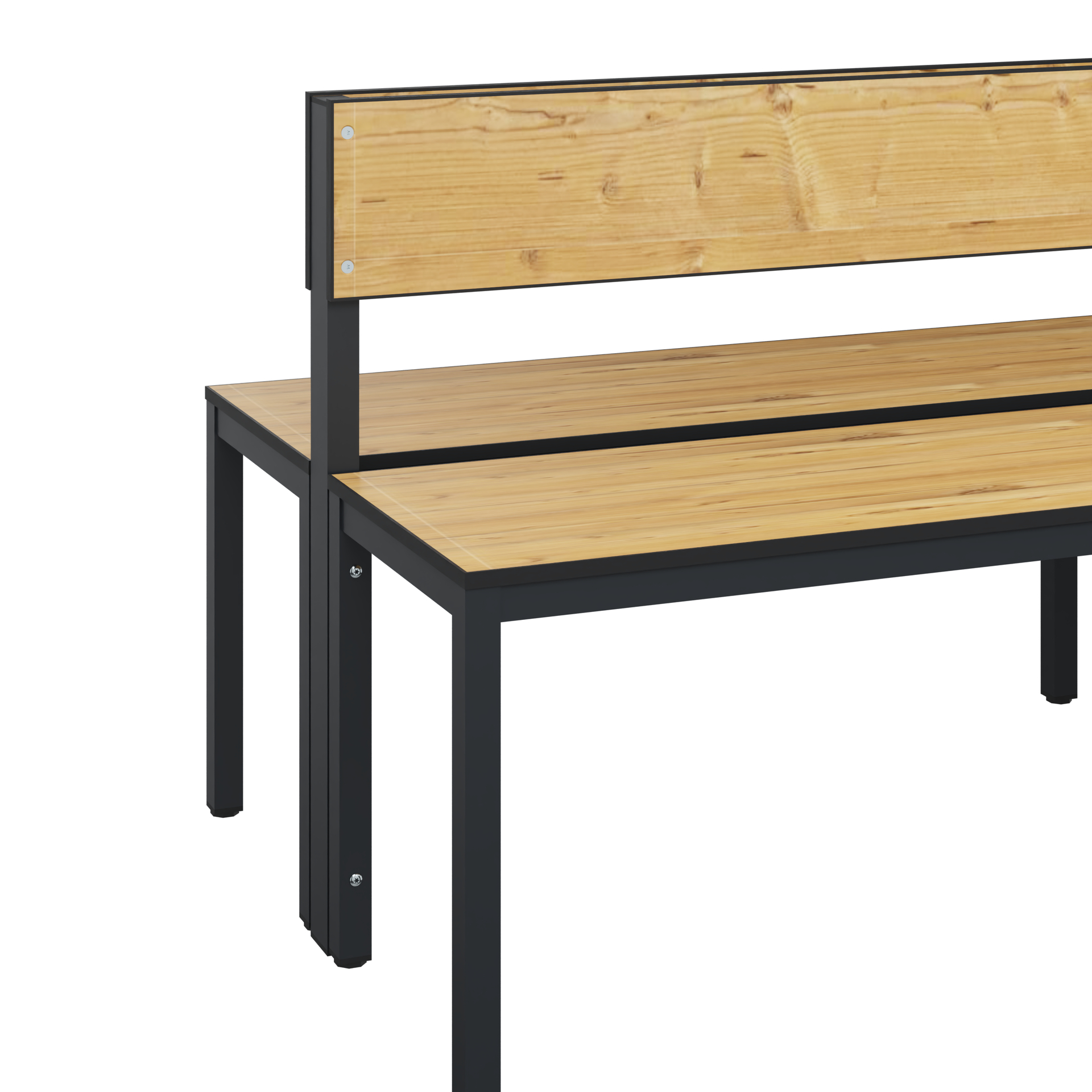 C+P Sitzbank Solid HPL, 774x2000x770mm, 7021/VK039