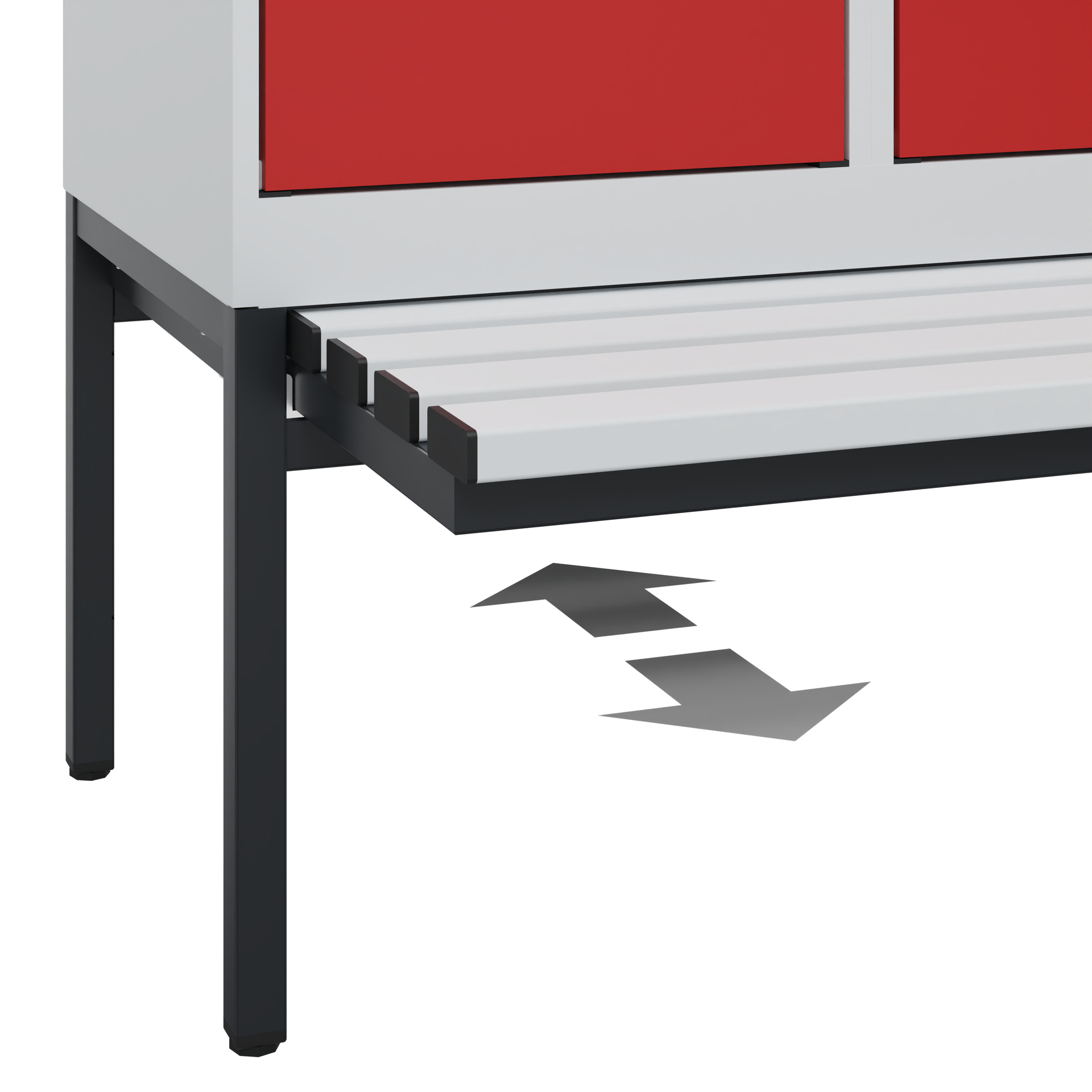C+P Spind Evolo PLUS, Bank, 3 Abteile, 1950x1200x815mm