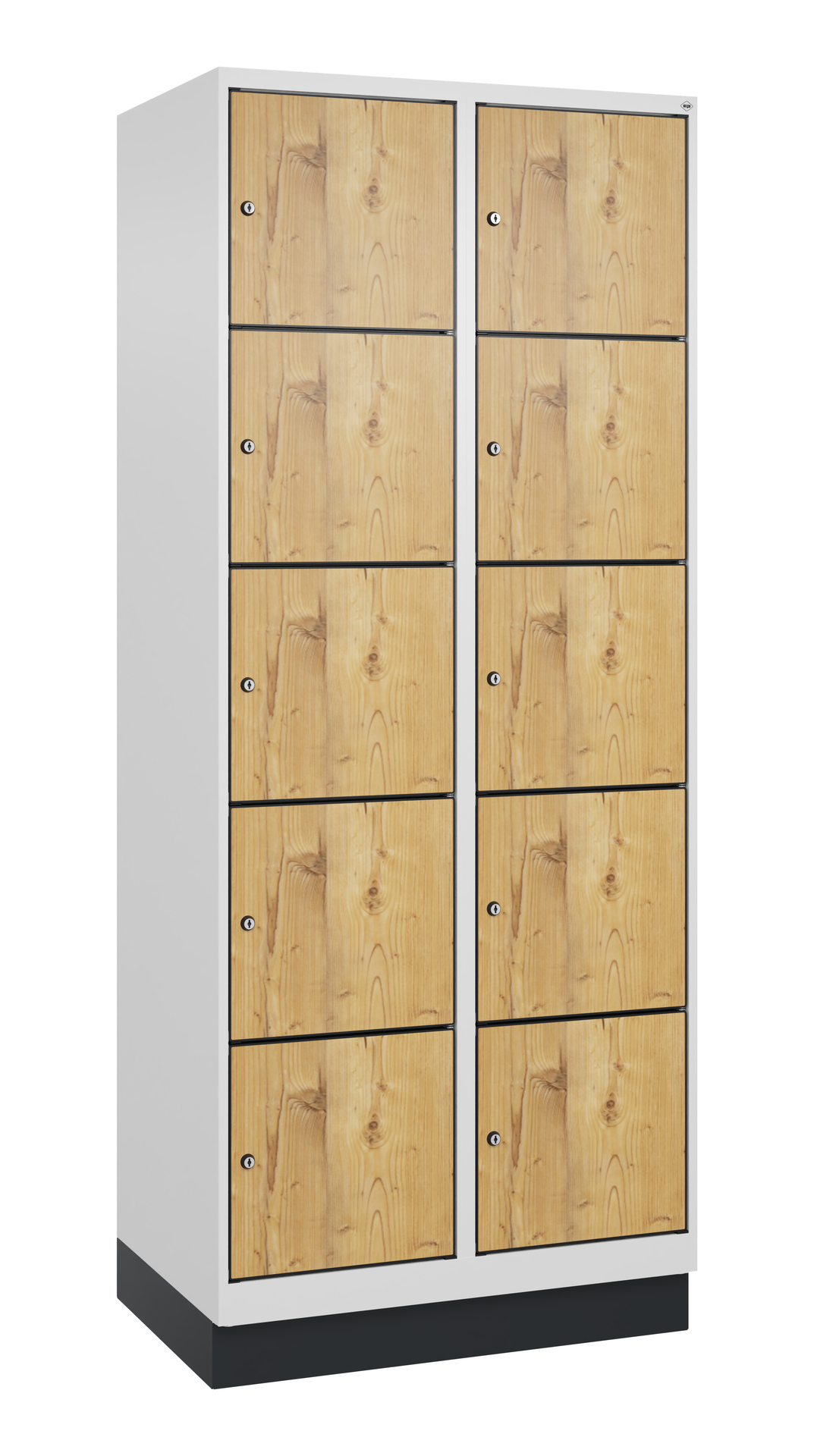 C+P Schlie�fachschrank Evolo PLUS, Sockel, 10 F�cher, 1950x800x500mm