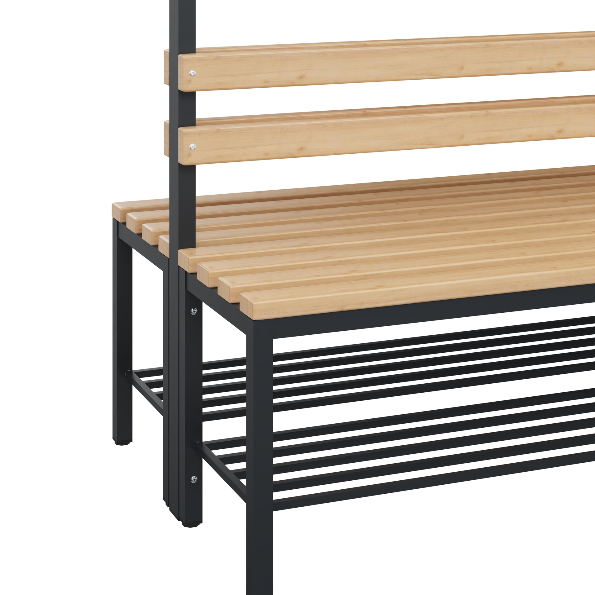C+P Garderobenbank Solid, 1716x1500x770mm, 7021/Buche