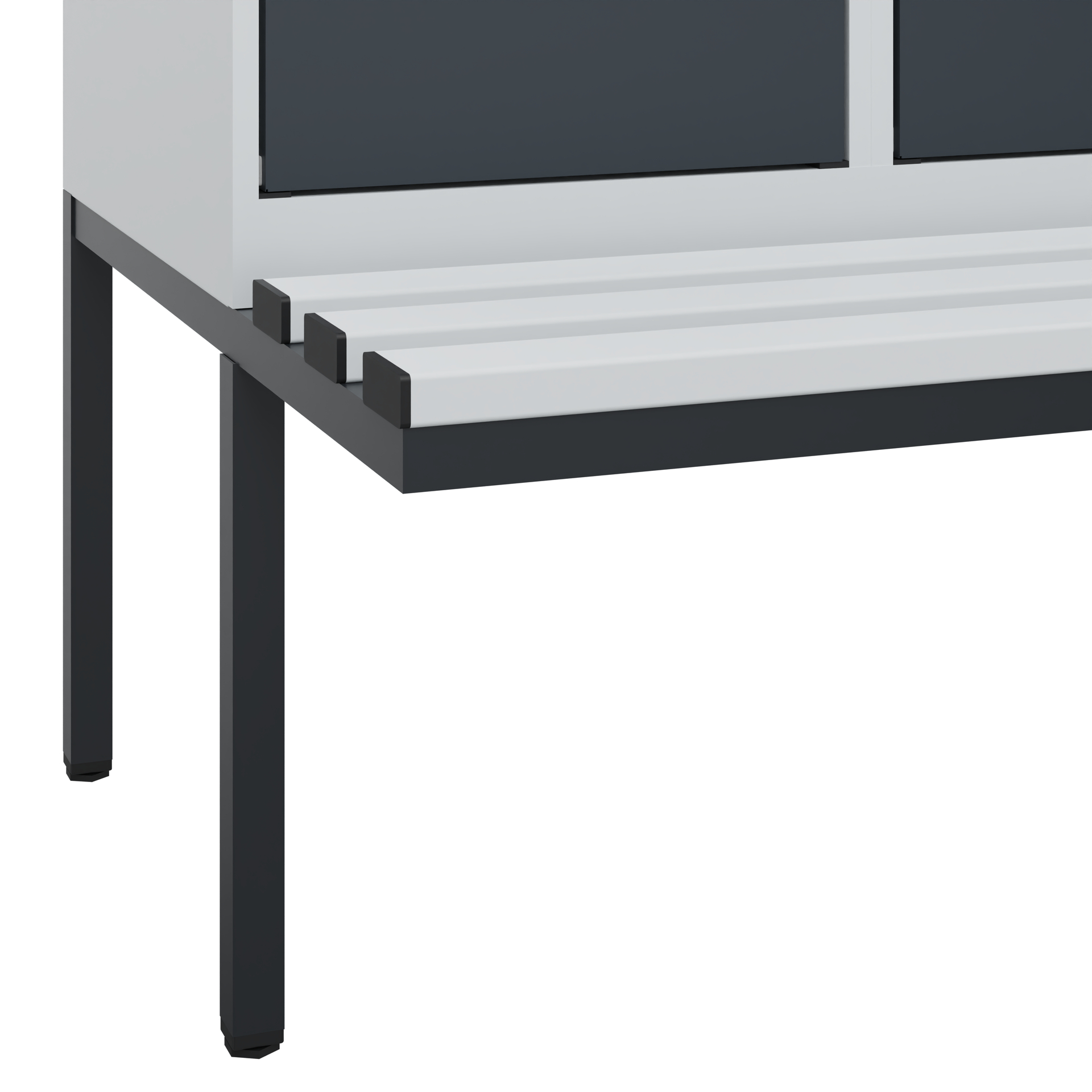 C+P Spind Evolo PLUS, Bank, 3 Abteile, 1950x1200x8