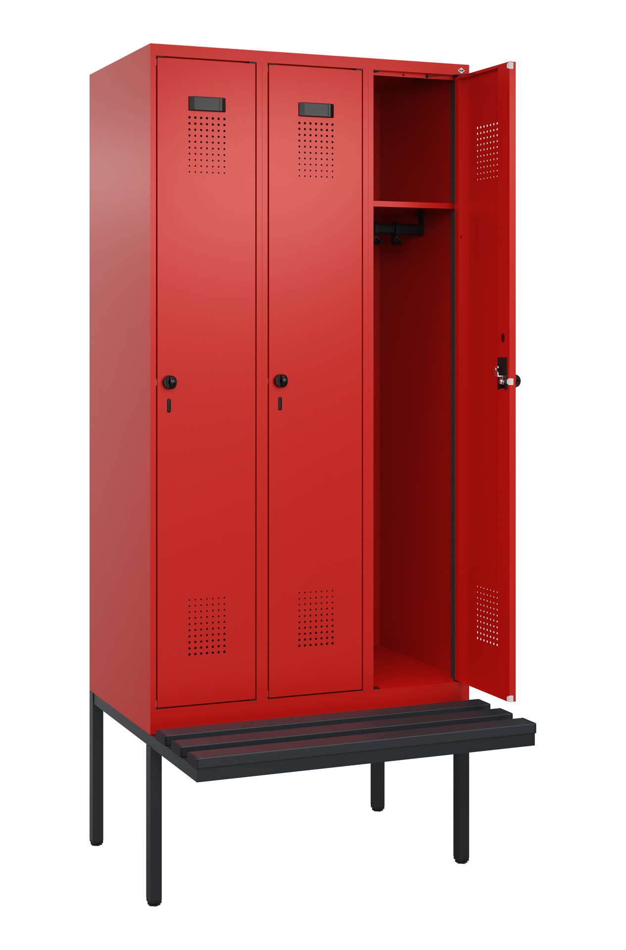 C+P Spind Evolo PLUS, Bank, 3 Abteile, 2120x900x81