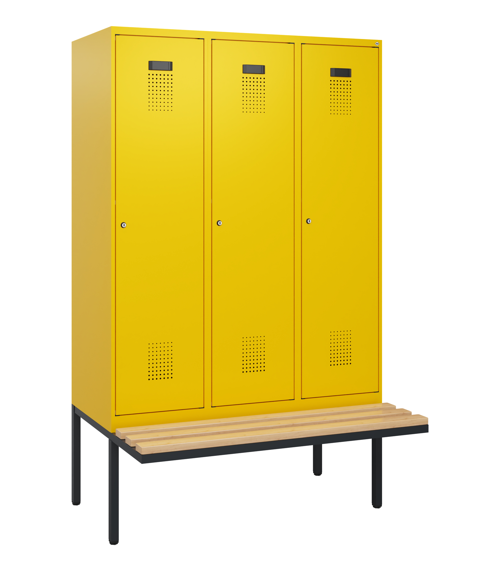 C+P Spind Evolo PLUS, Bank, 3 Abteile, 1950x1200x8