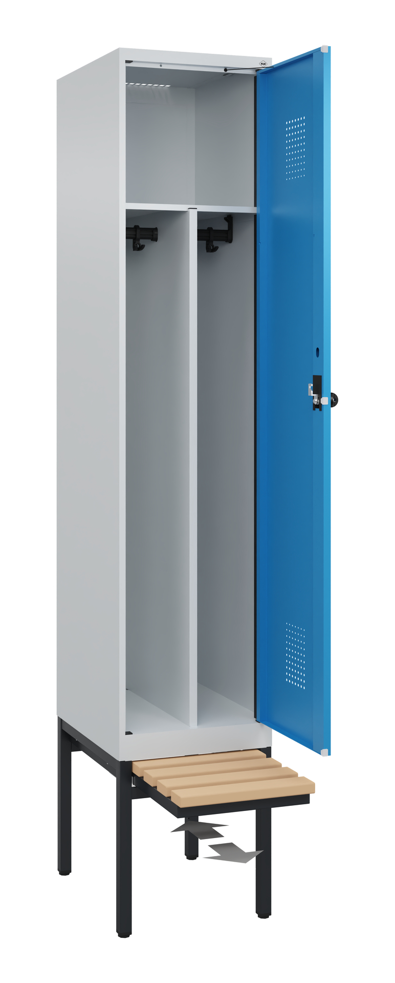 C+P Spind Evolo PLUS, Bank, 1 Abteil, 2120x400x815mm
