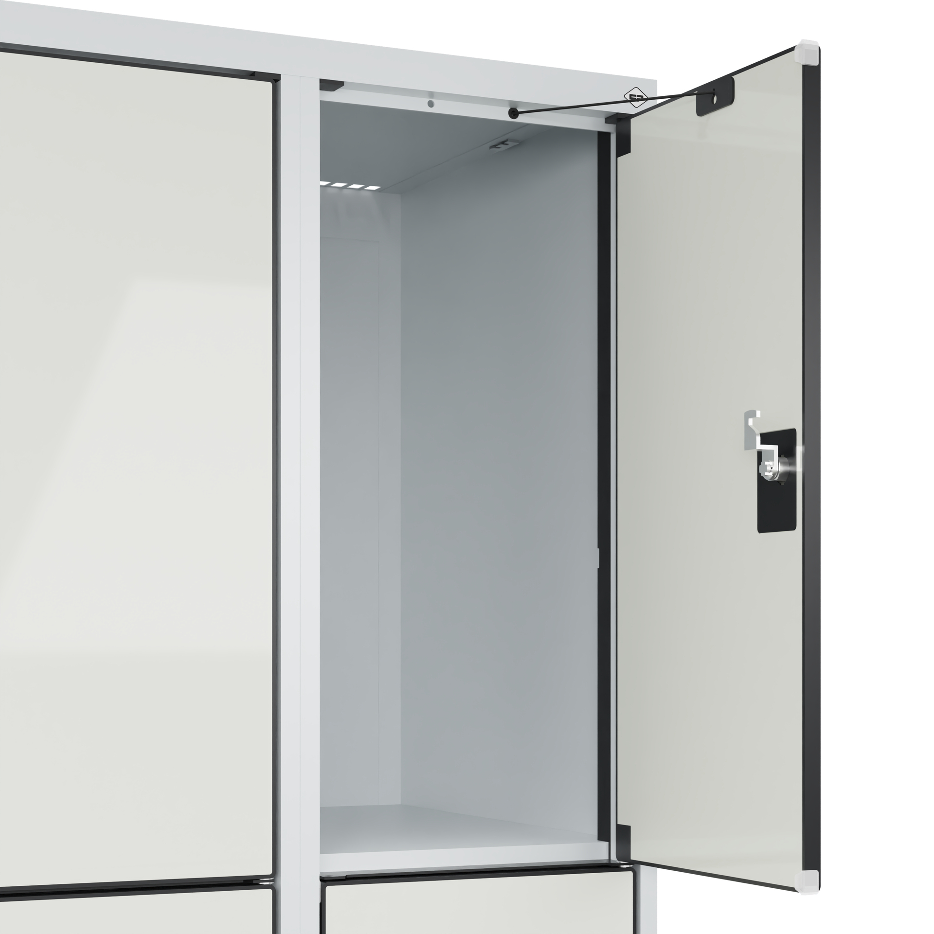 C+P Schlie�fachschrank Evolo PLUS, Sockel, 12 F�cher, 1950x1200x500mm