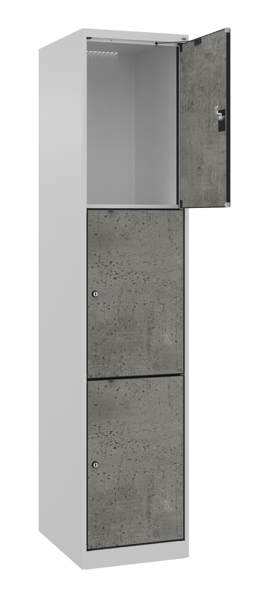 C+P Schlie�fachschrank Evolo PLUS, 3 F�cher, 1850x400x500mm