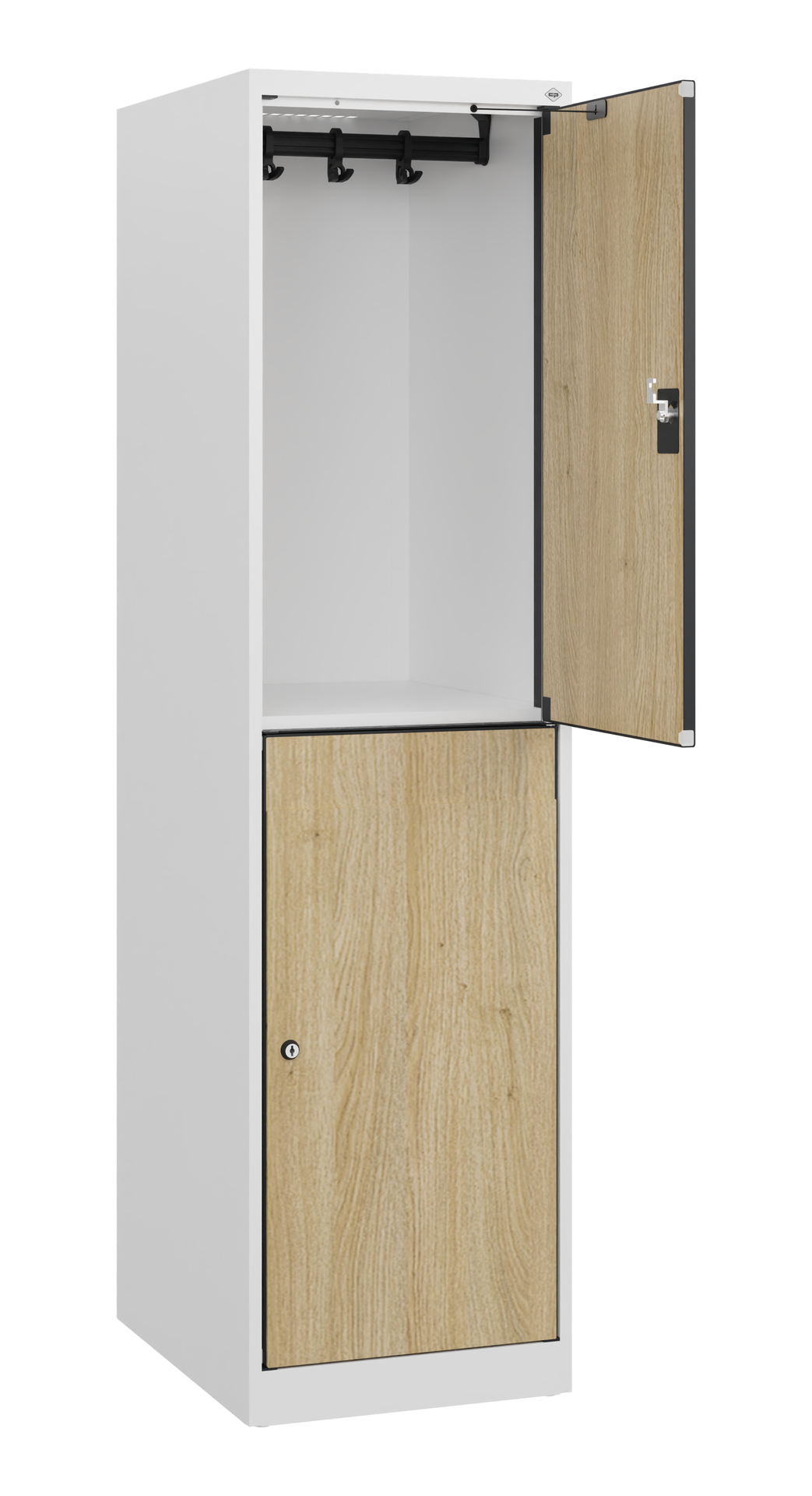 C+P Doppelst�ckiger Schulspind Evolo PLUS, 2 F�cher, 1530x400x500mm