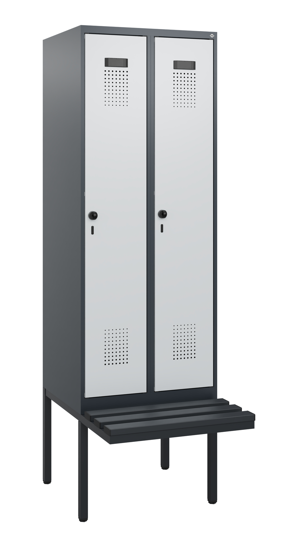 C+P Spind Evolo PLUS, Bank, 2 Abteile, 1950x600x81