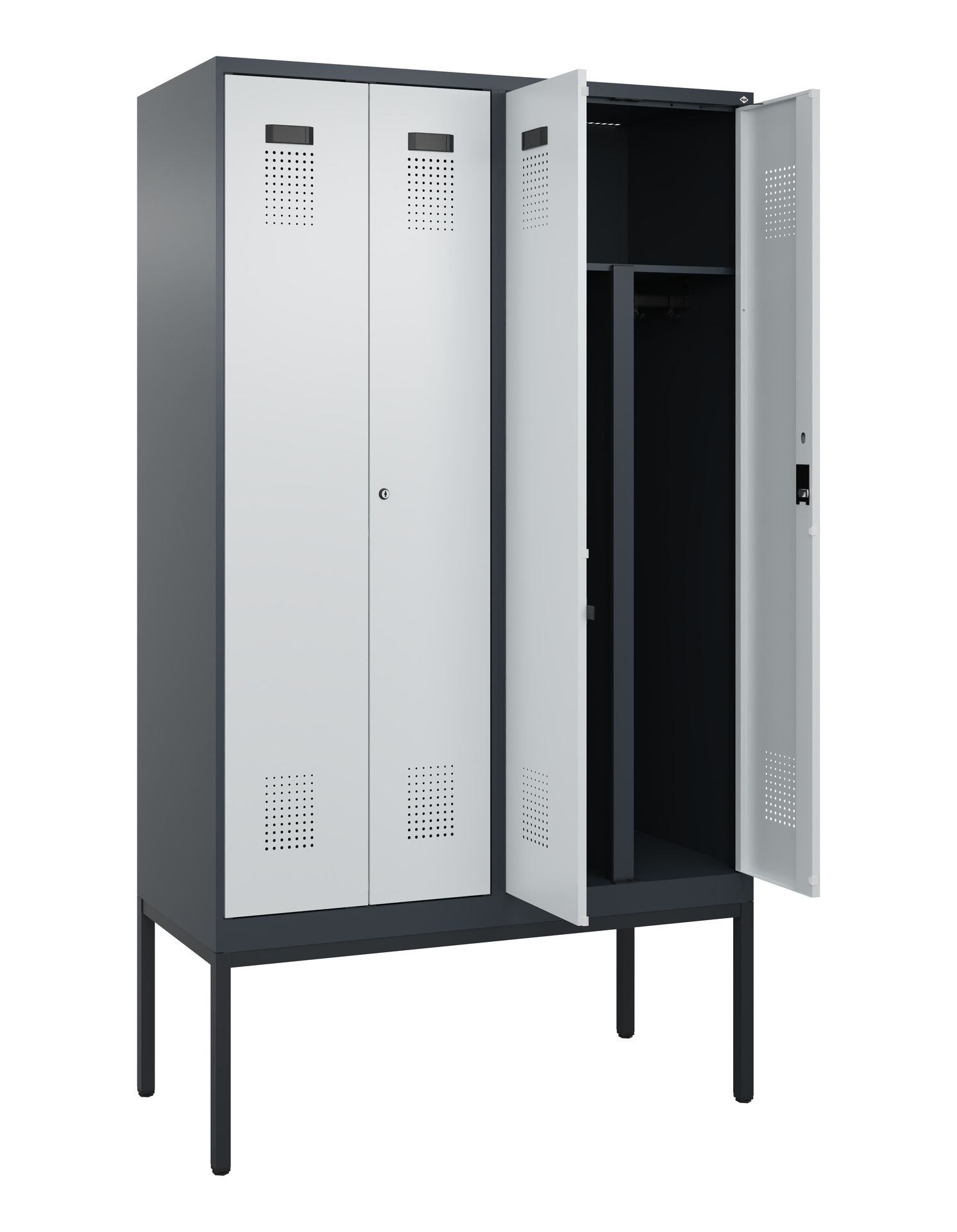 C+P PSA Doppel-Spind Evolo PLUS, Gestell, 4 Abteil