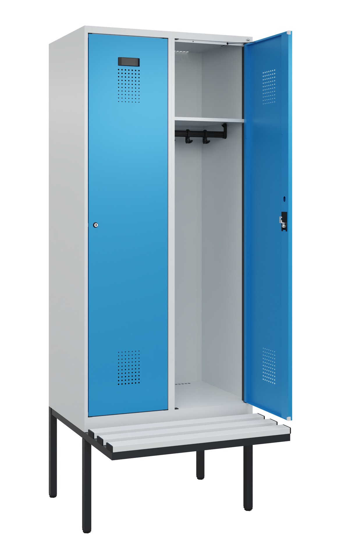 C+P Spind Evolo PLUS, Bank, 2 Abteile, 2120x800x81