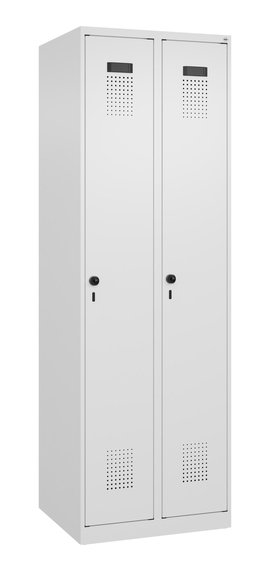 C+P Wäsche-Spind Evolo PLUS, 2 Abteile, 1850x600x5