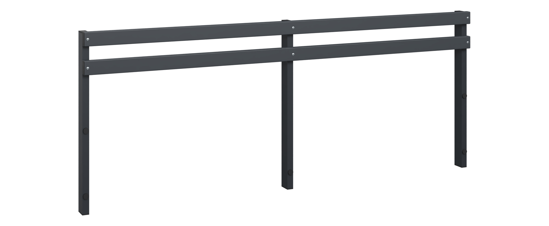 C+P Rückenlehne Solid, 774x2000x77mm, 7021/Schwarzgrau