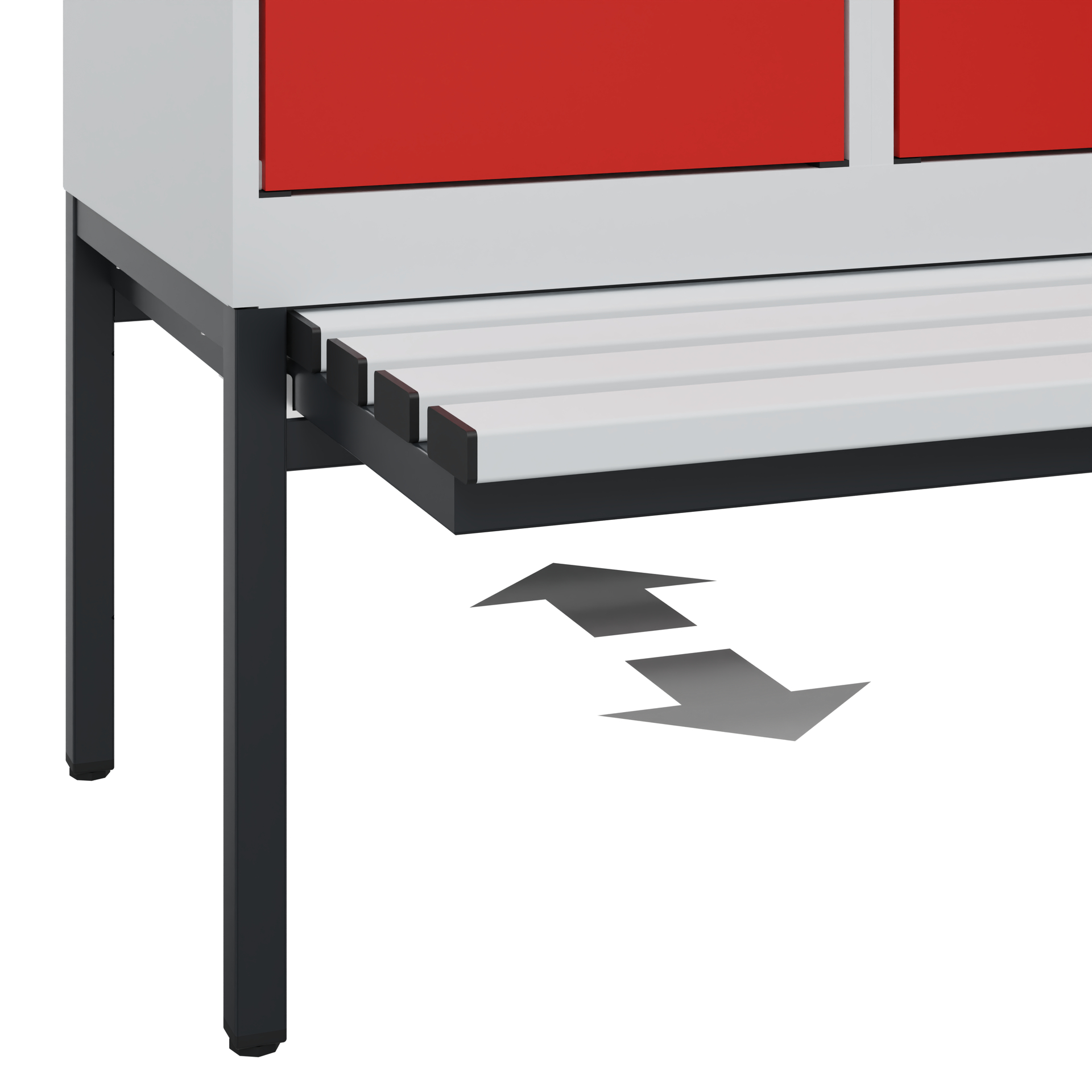 C+P Spind Evolo PLUS, Bank, 1 Abteil, 2120x400x815mm