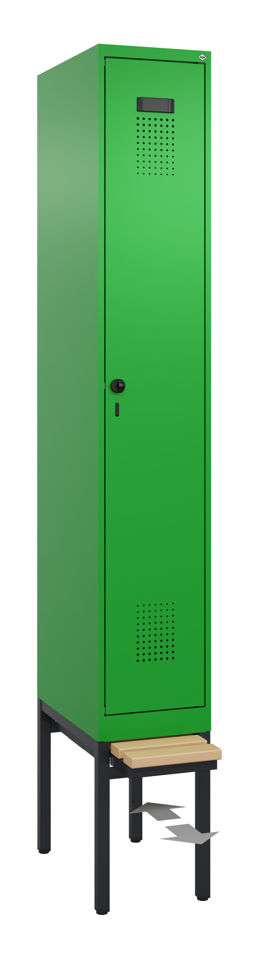C+P Spind Evolo PLUS, Bank, 1 Abteil, 2120x300x815mm