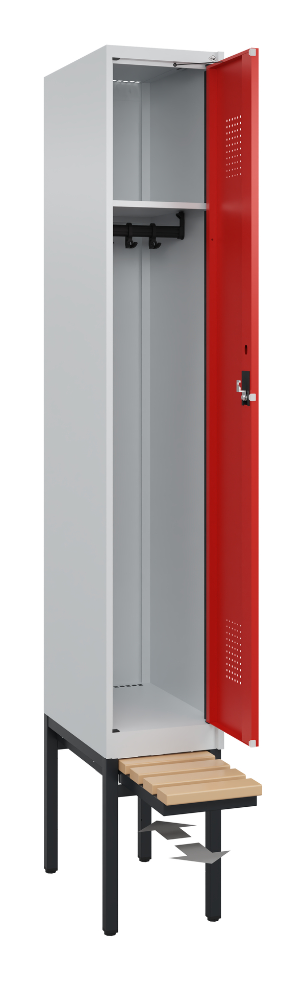 C+P Spind Evolo PLUS, Bank, 1 Abteil, 2120x300x815mm