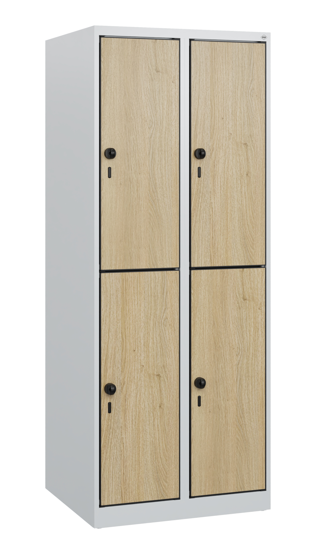 C+P Doppelst�ckiger Schulspind Evolo PLUS, 4 F�cher, 1530x600x500mm