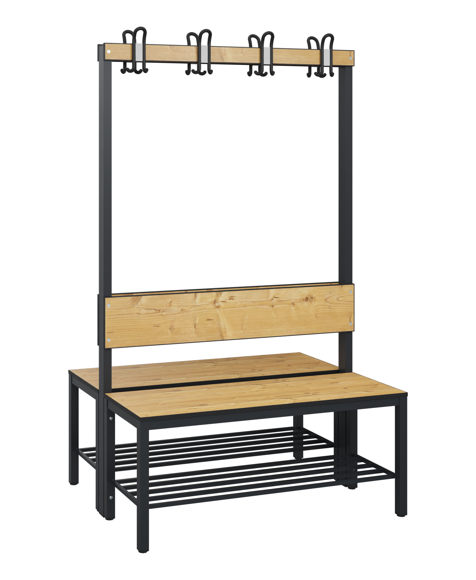 C+P Garderobenbank Solid HPL, 1716x1000x770mm, 7021/VK039
