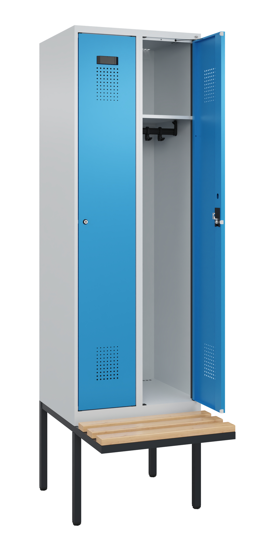 C+P Spind Evolo PLUS, Bank, 2 Abteil, 2120x600x815