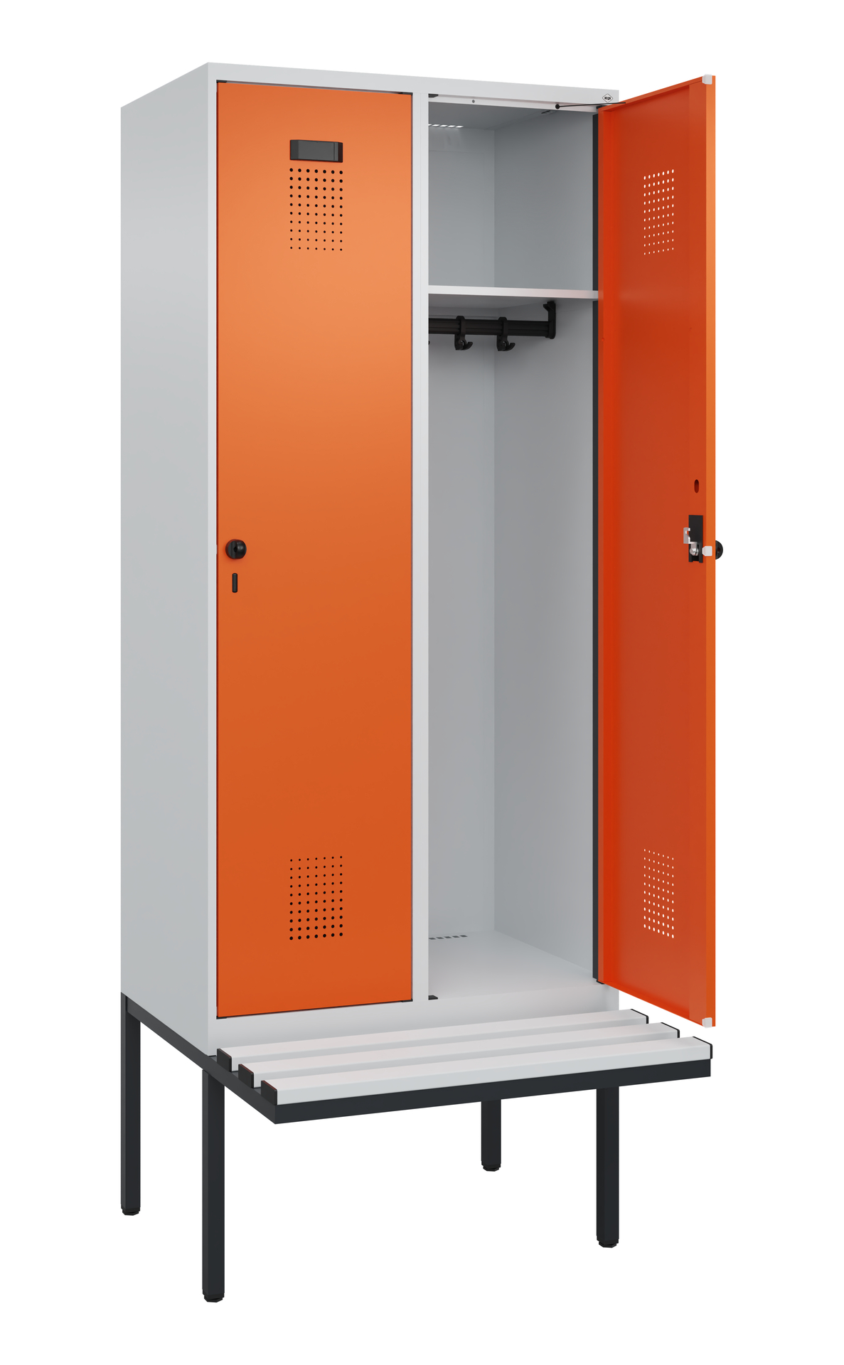 C+P Spind Evolo PLUS, Bank, 2 Abteile, 2120x800x81