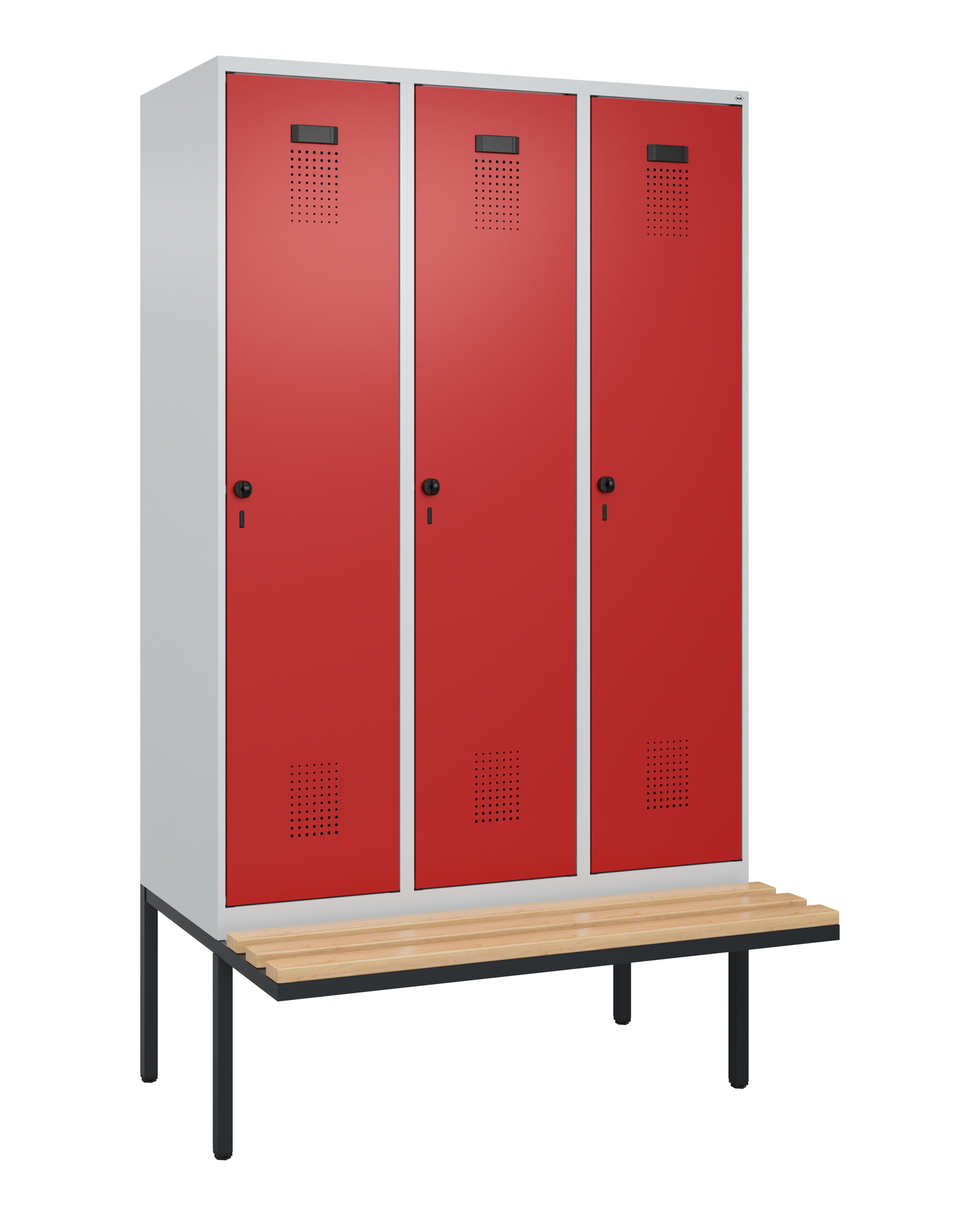 C+P Spind Evolo PLUS, Bank, 3 Abteile, 2120x1200x8