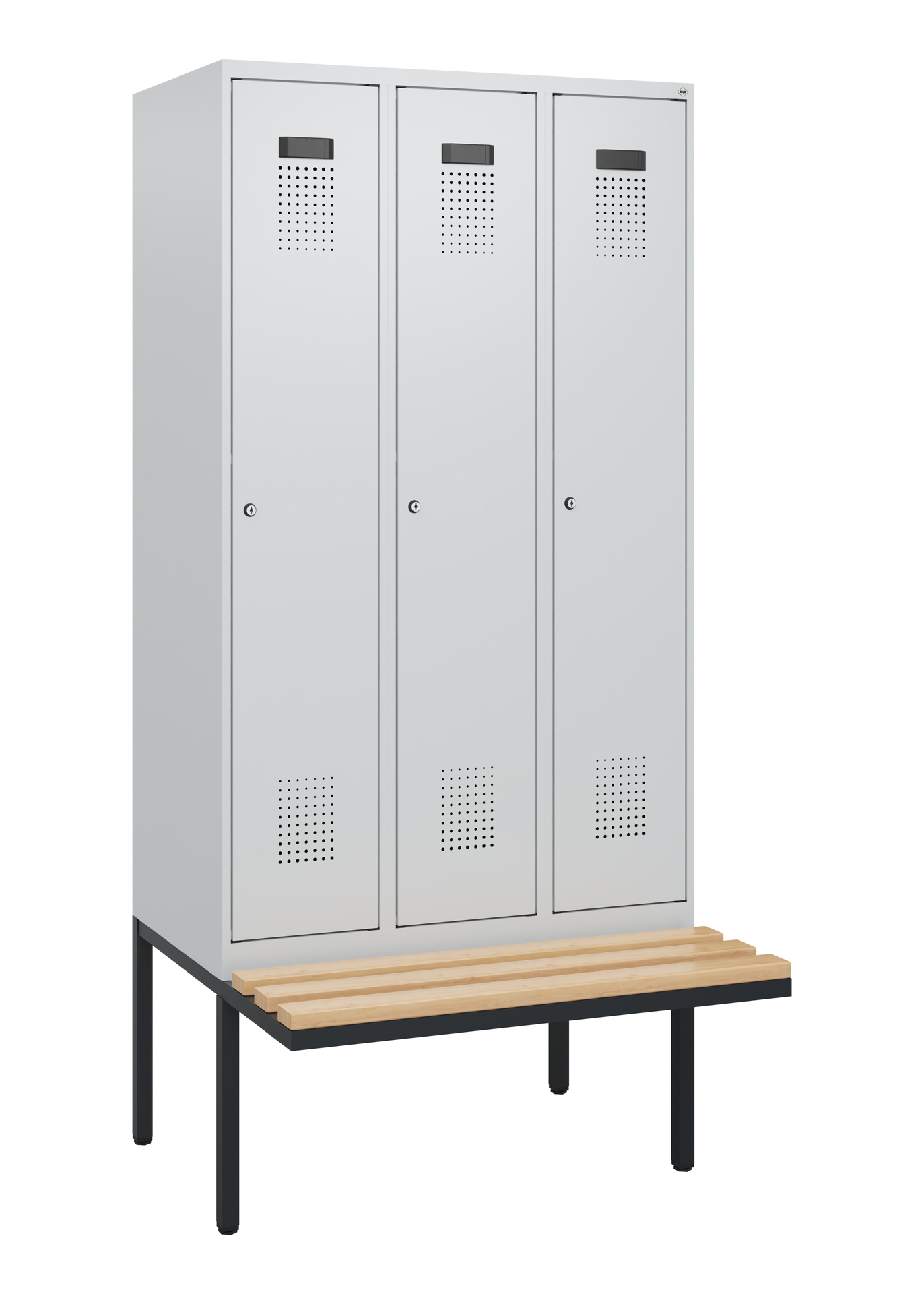 C+P Spind Evolo PLUS, Bank, 3 Abteile, 1950x900x81