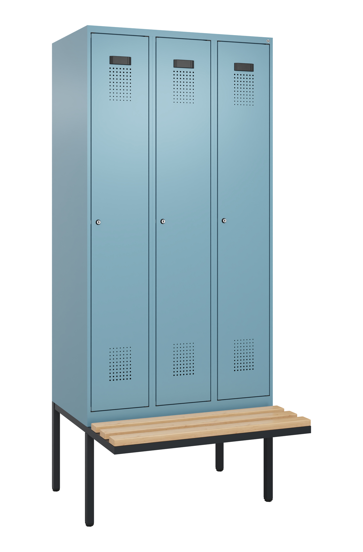 C+P Spind Evolo PLUS, Bank, 3 Abteile, 2120x900x81