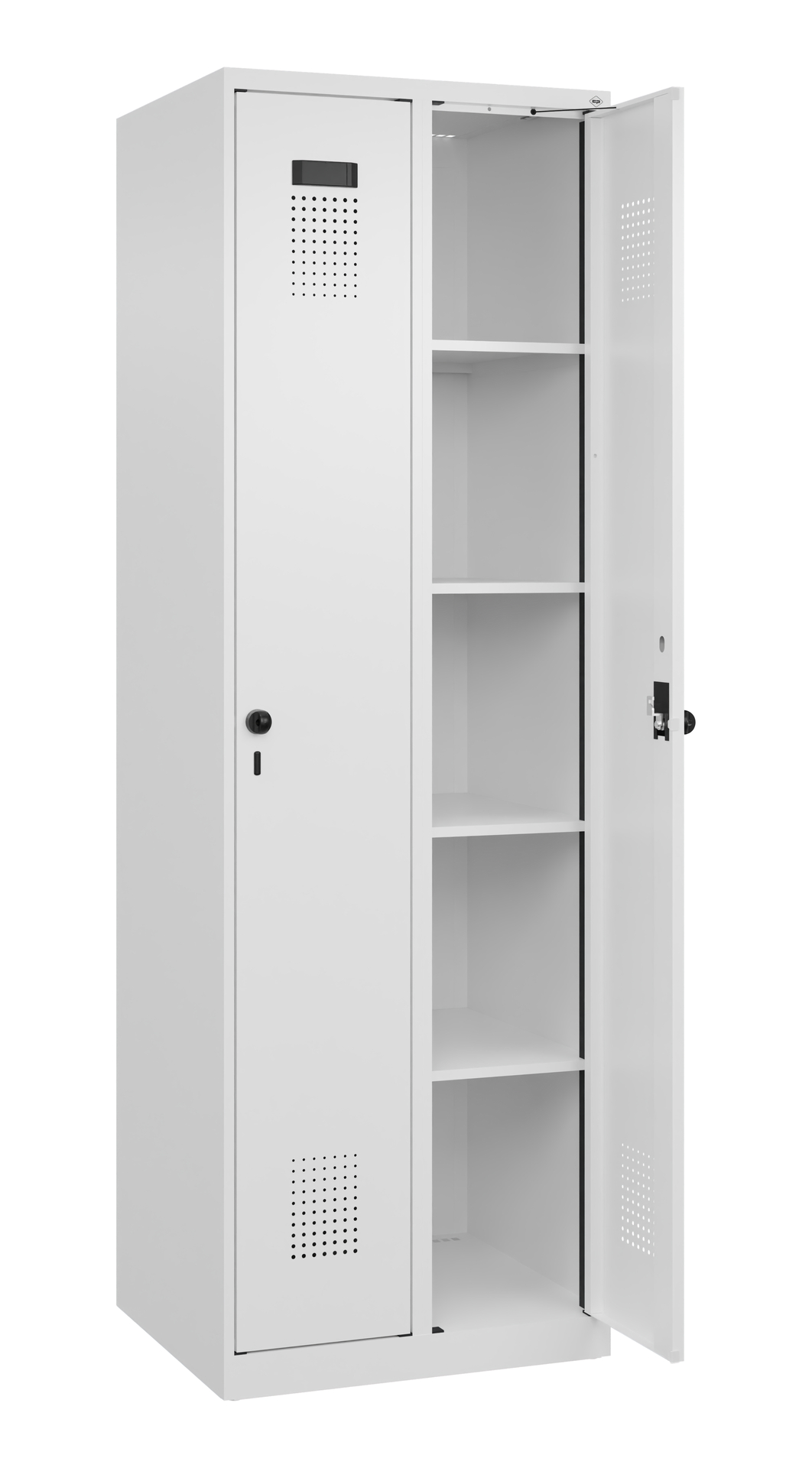 C+P Wäsche-Spind Evolo PLUS, 2 Abteile, 1850x600x5
