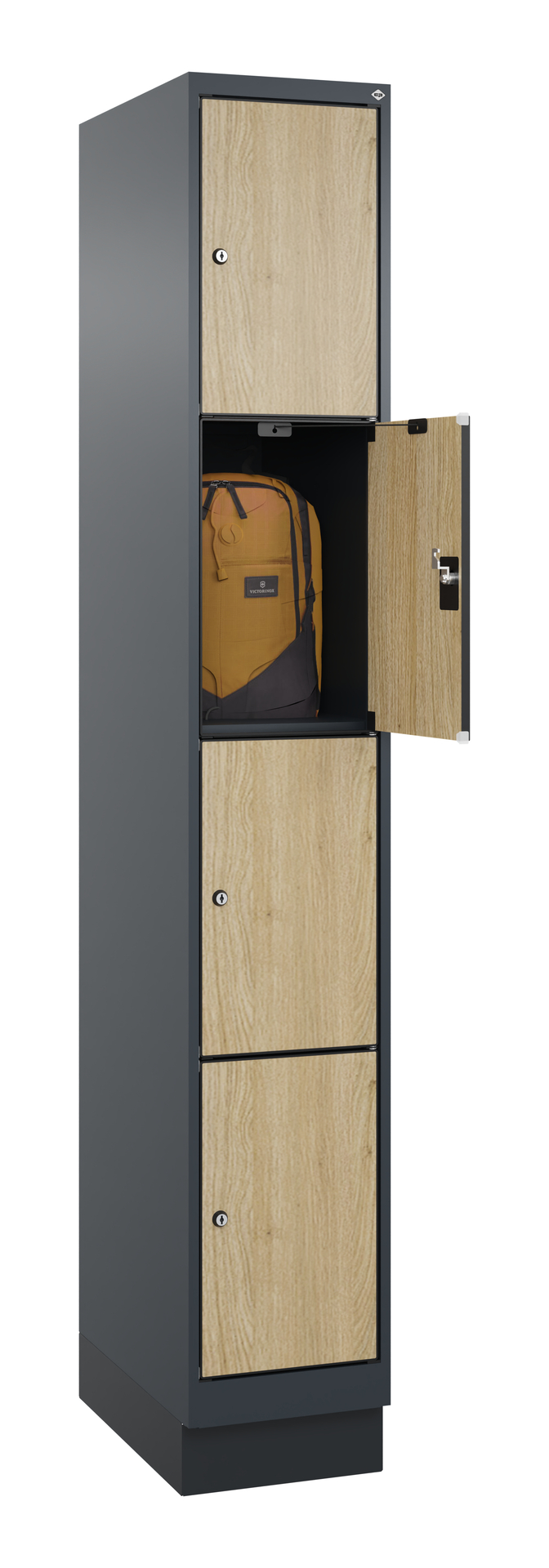 C+P Schlie�fachschrank Evolo PLUS, Sockel, 4 F�cher, 1950x300x500mm