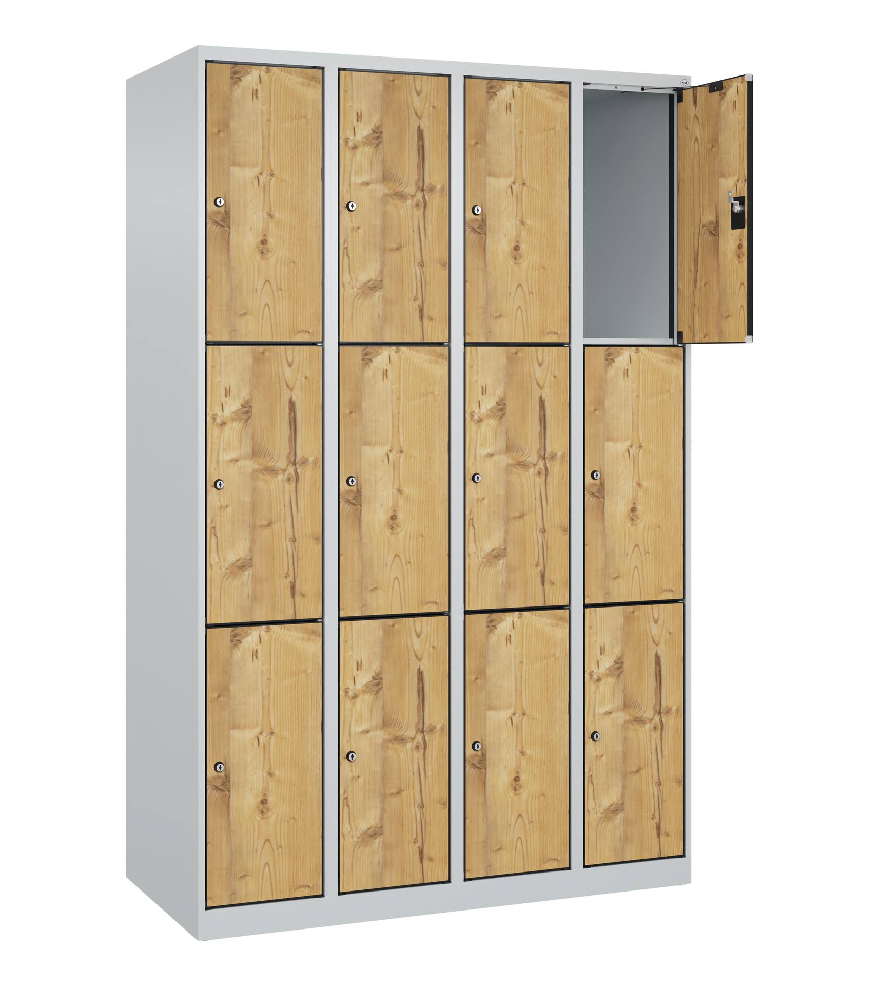 C+P Schlie�fachschrank Evolo PLUS, 12 F�cher, 1850x1200x500mm