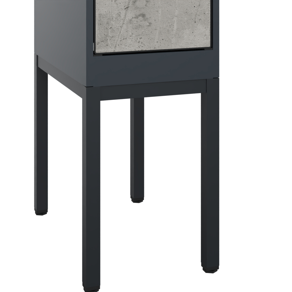 C+P Spind Evolo PLUS, Gestell, 1 Abteil, 2120x300x500mm