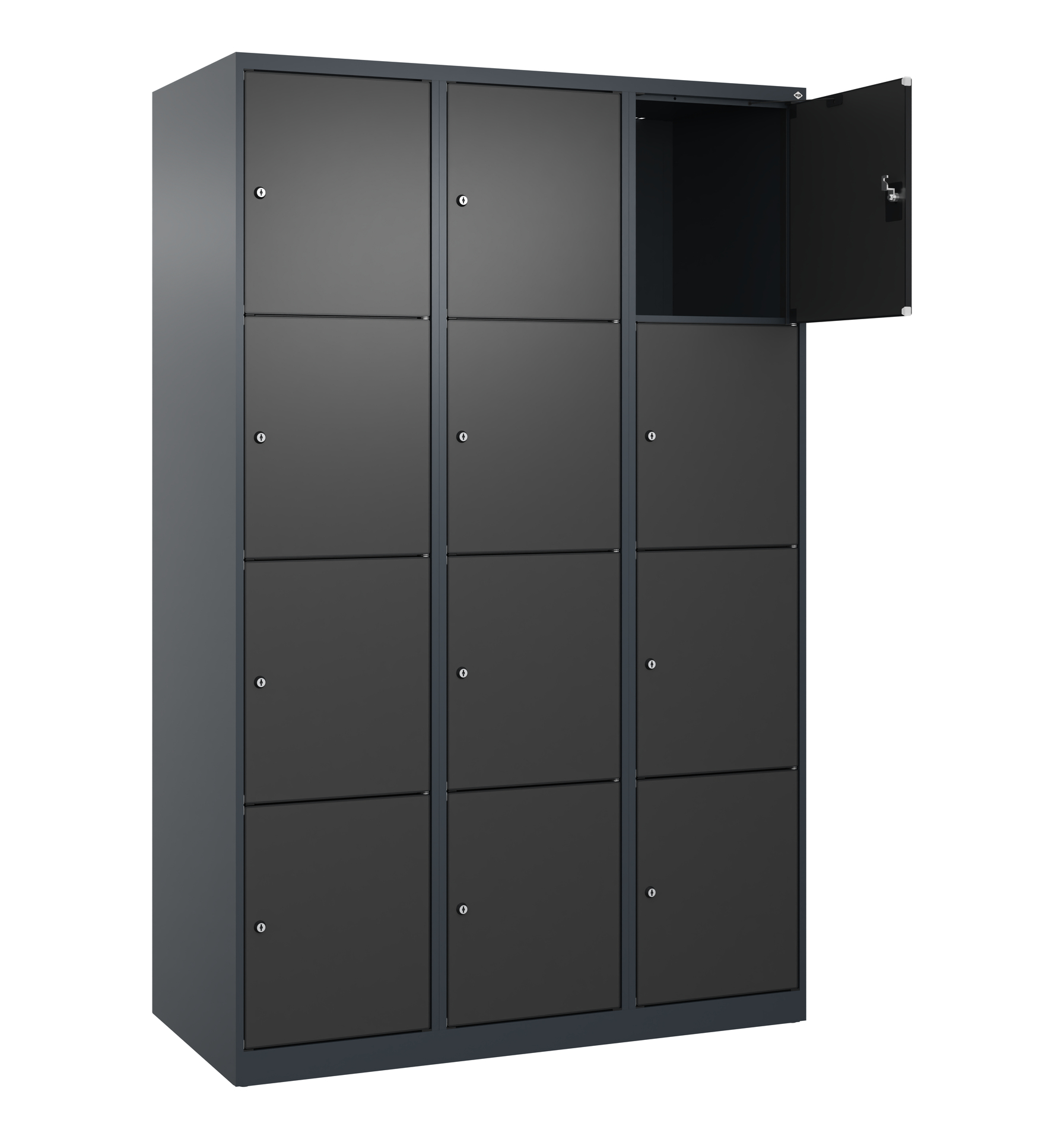 C+P Schlie�fachschrank Evolo PLUS, 12 F�cher, 1850x1200x500mm